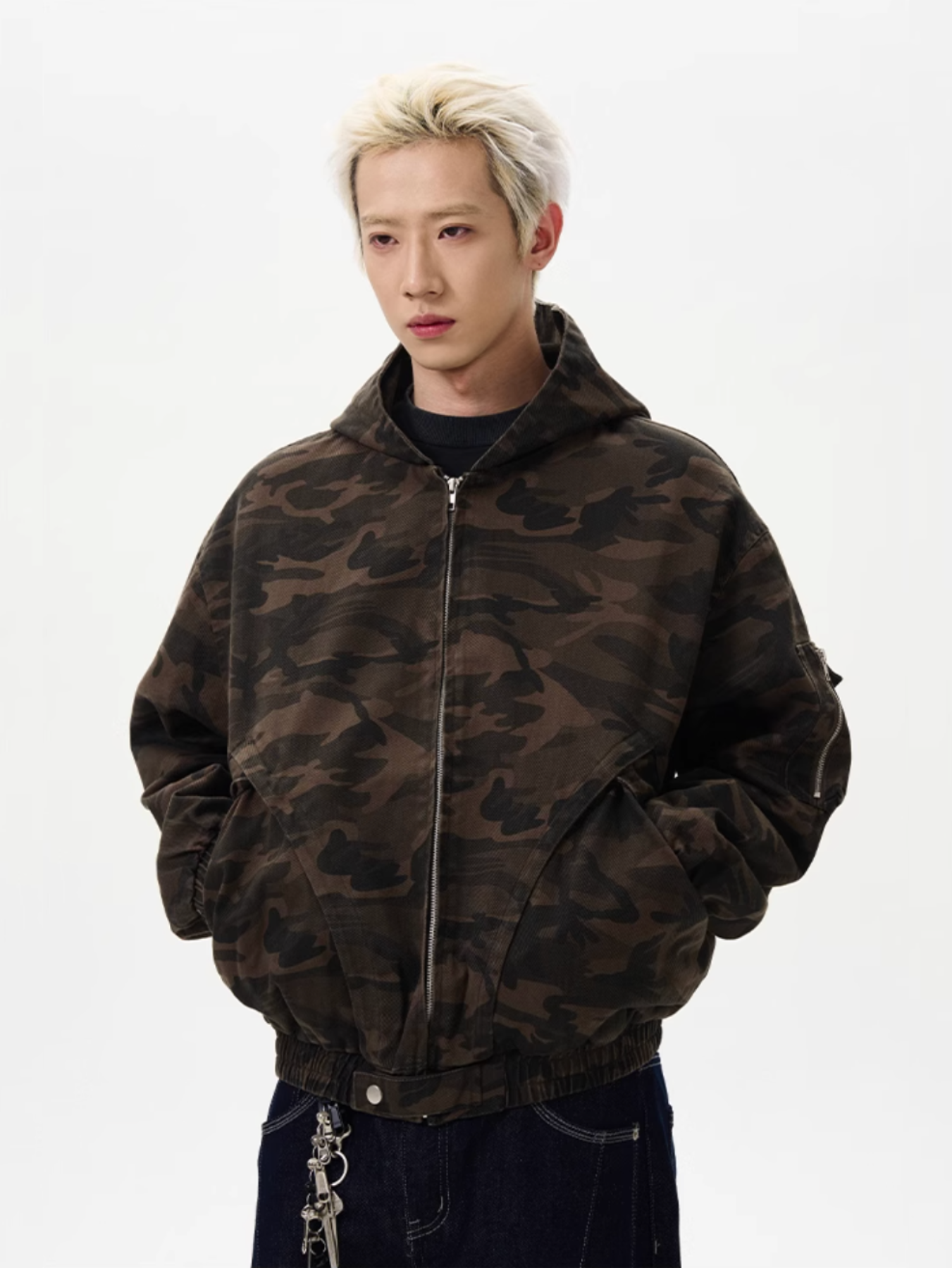 QS334B camouflage hoodie