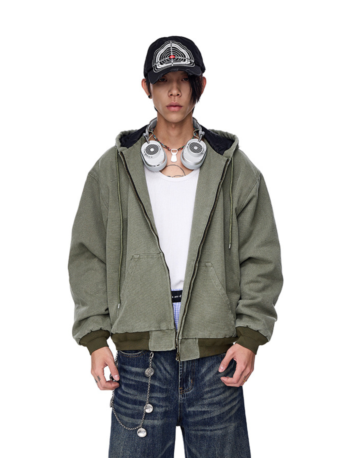 QS259B zip hoodie