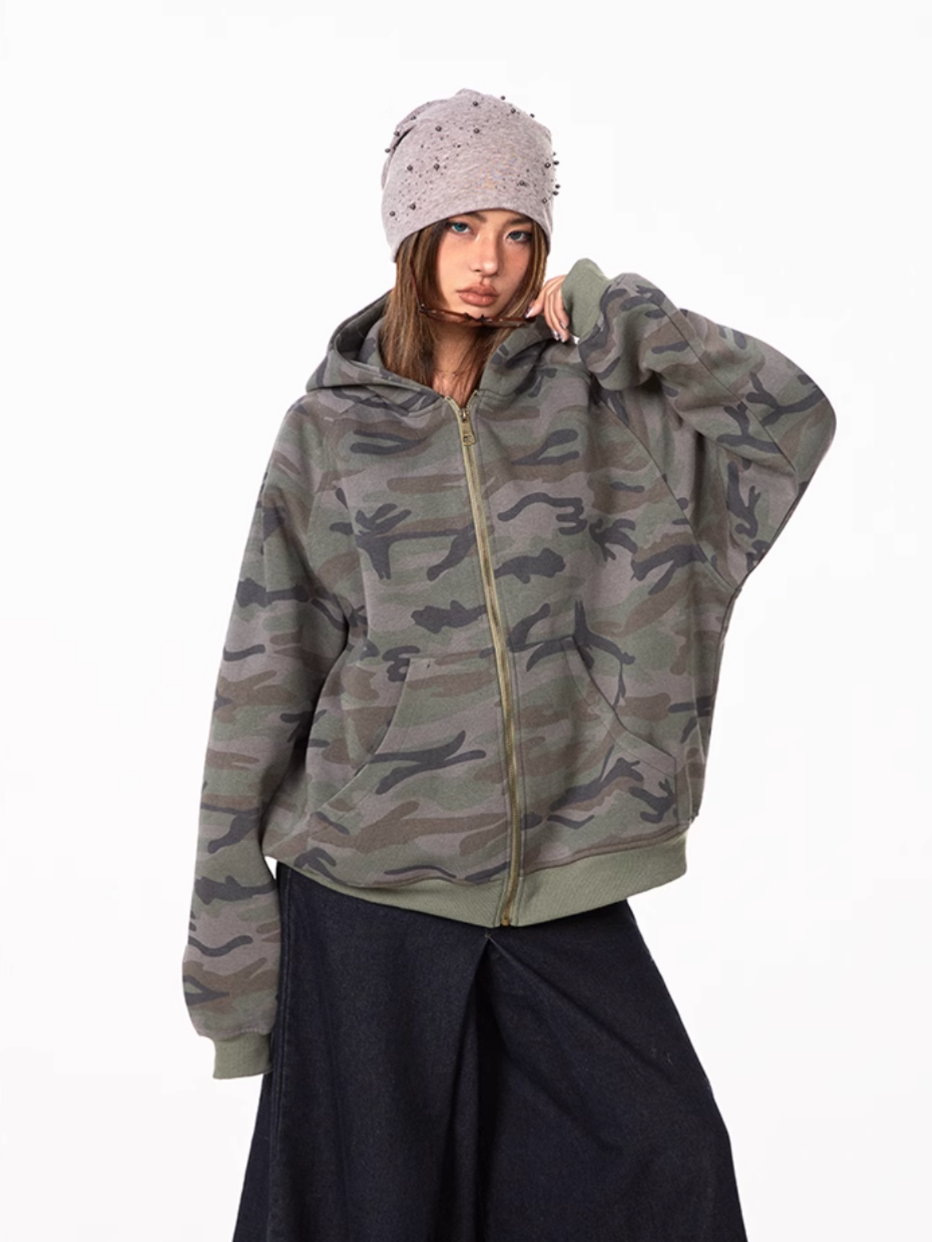 QS361B camouflage hoodie