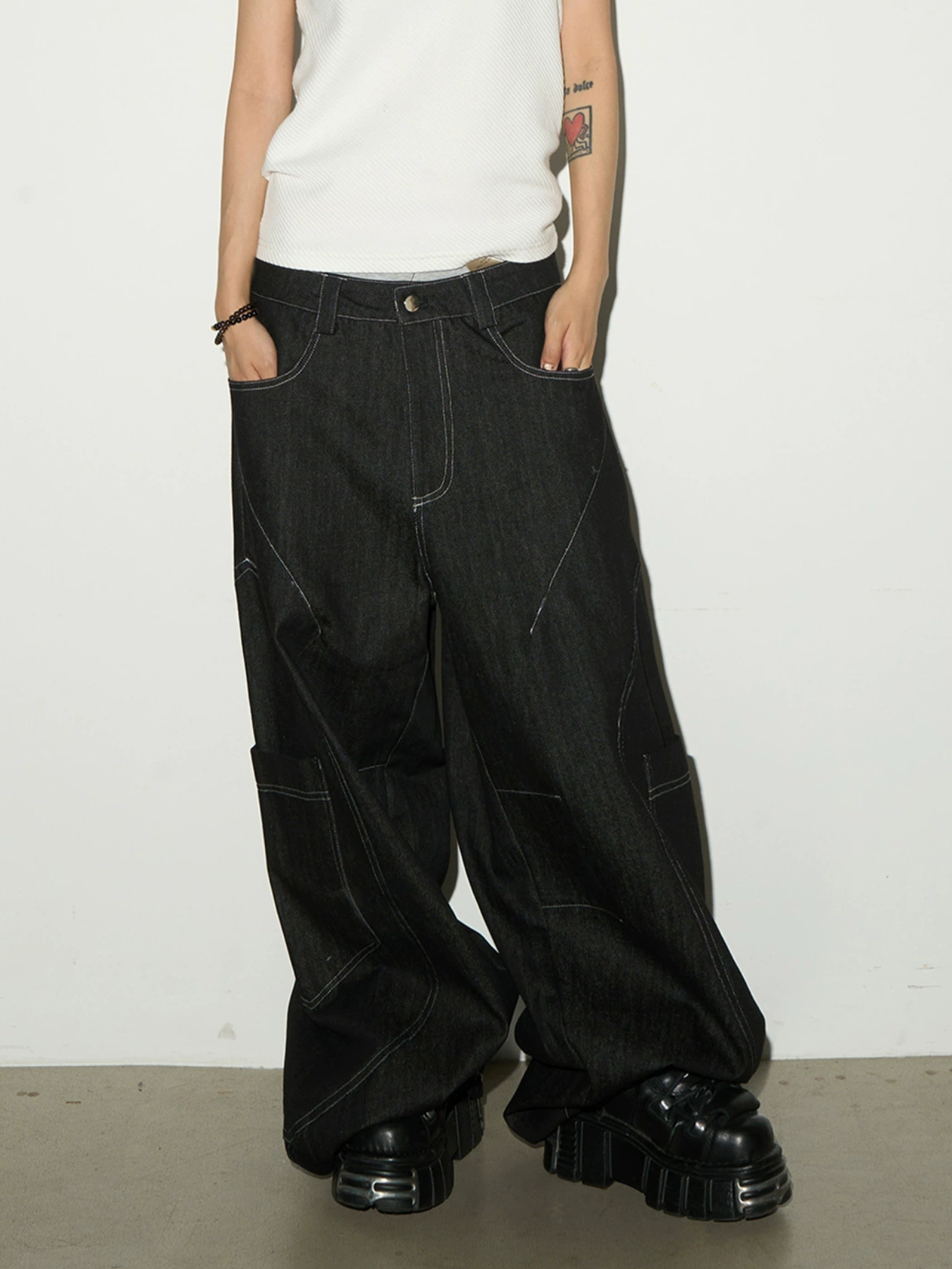 QS570B wide denim