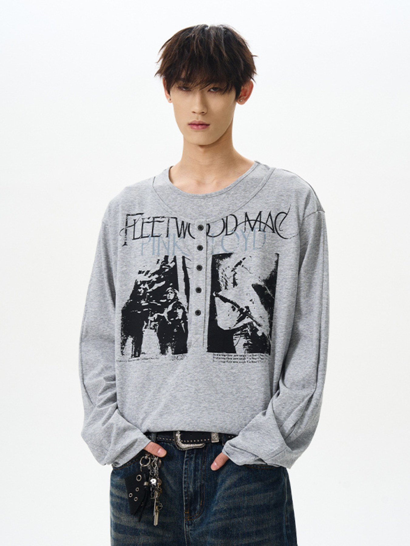 QS356B print L/S tee