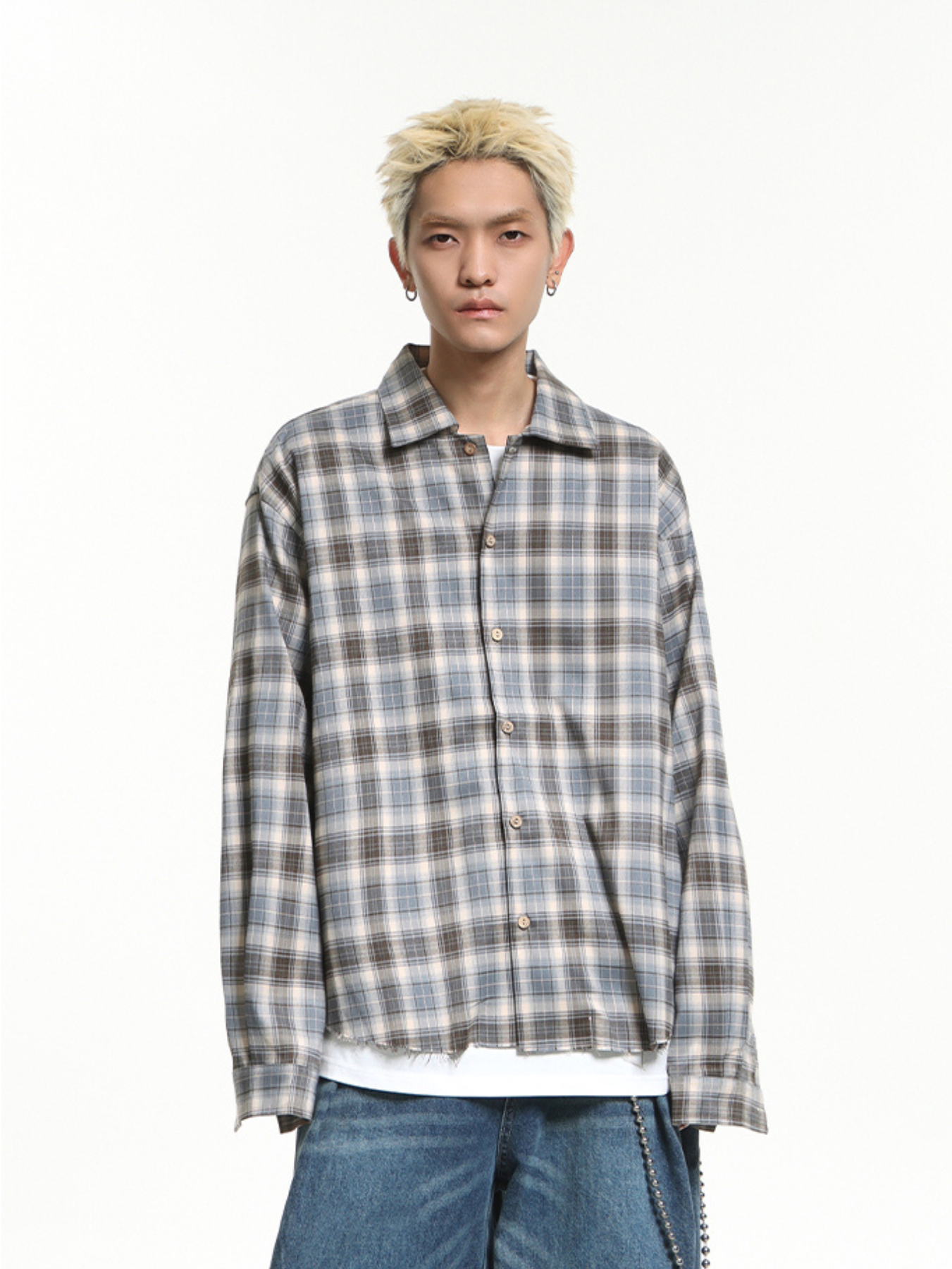 QS364B check shirts