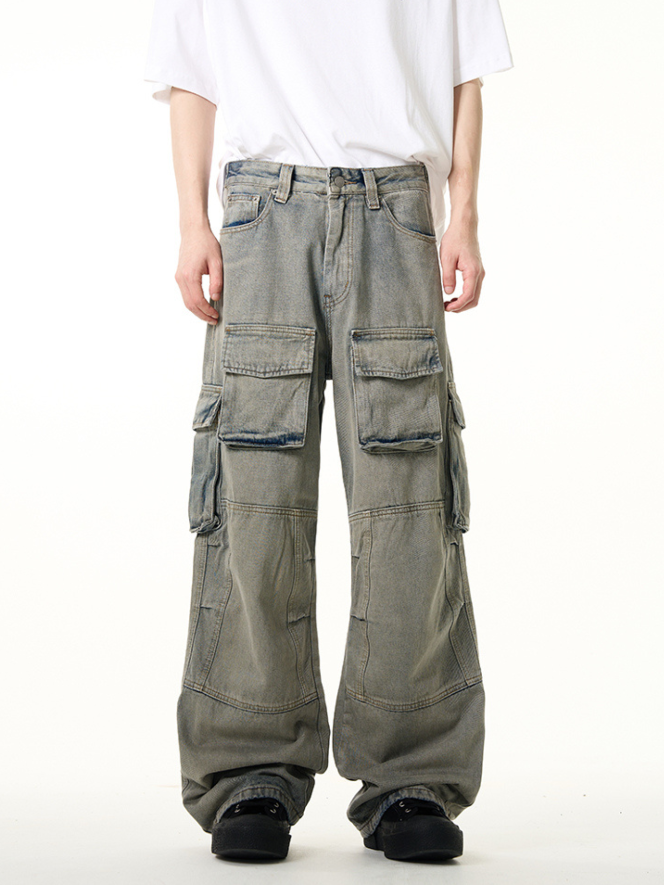 QS694A multi pocket denim