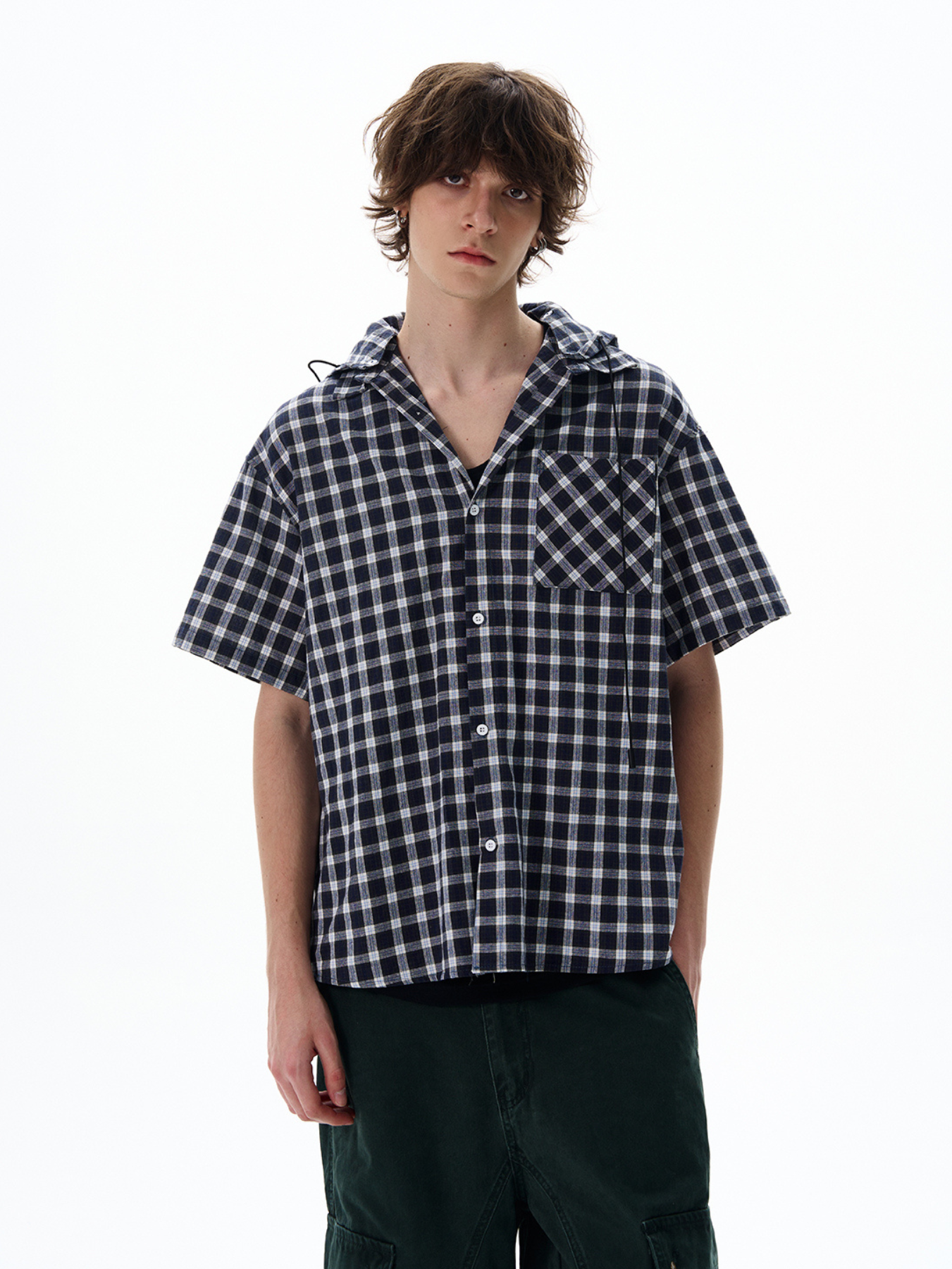 QS418B check shirts