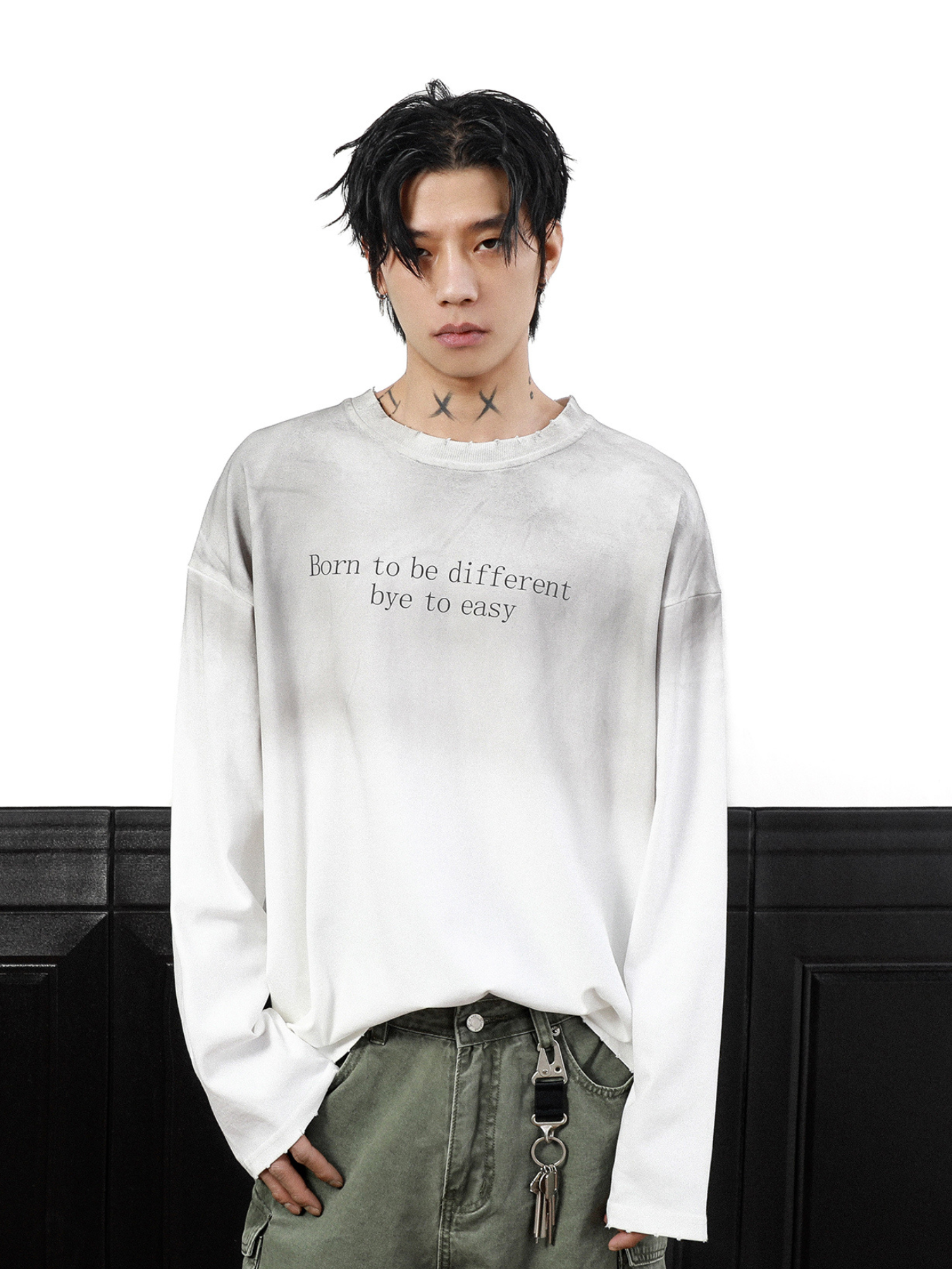 QS305B dirty L/S tee