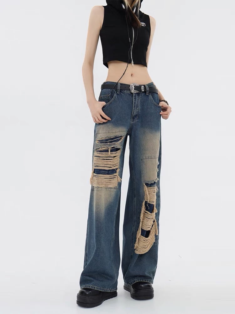 QS558 damage denim