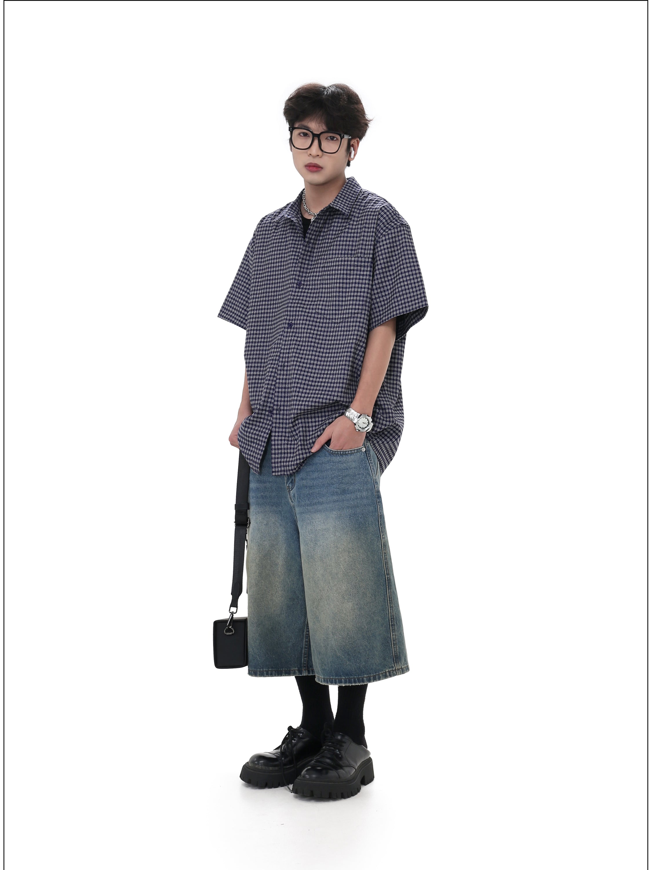 QS448B check shirts