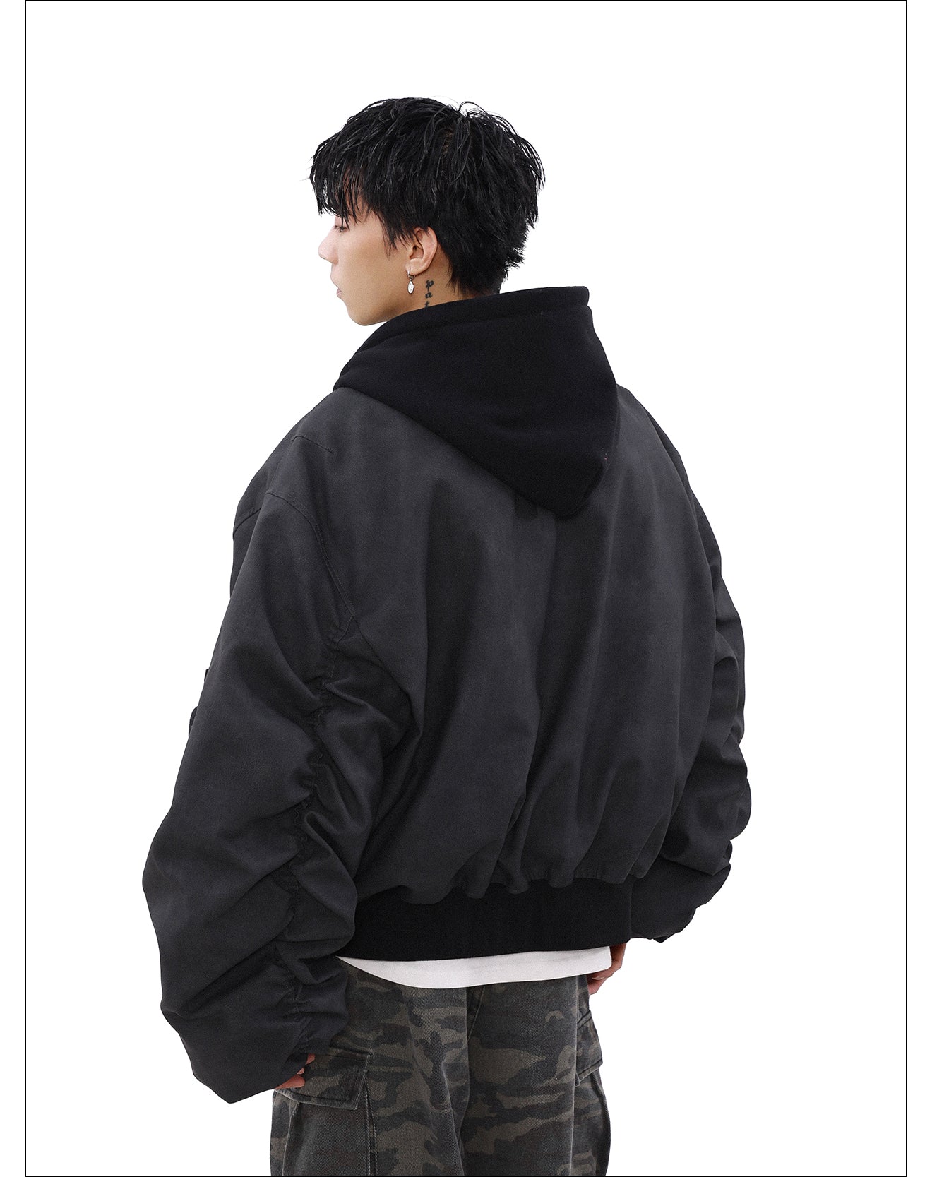QS024B hoodie loose jacket