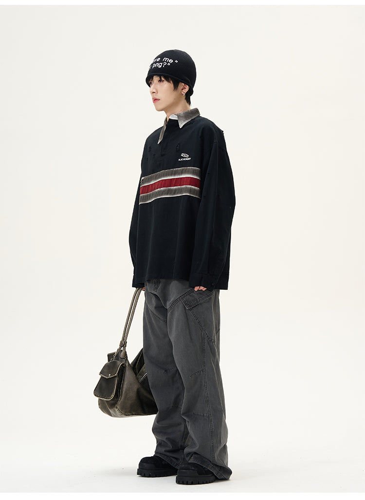 QS826A damage polo tops
