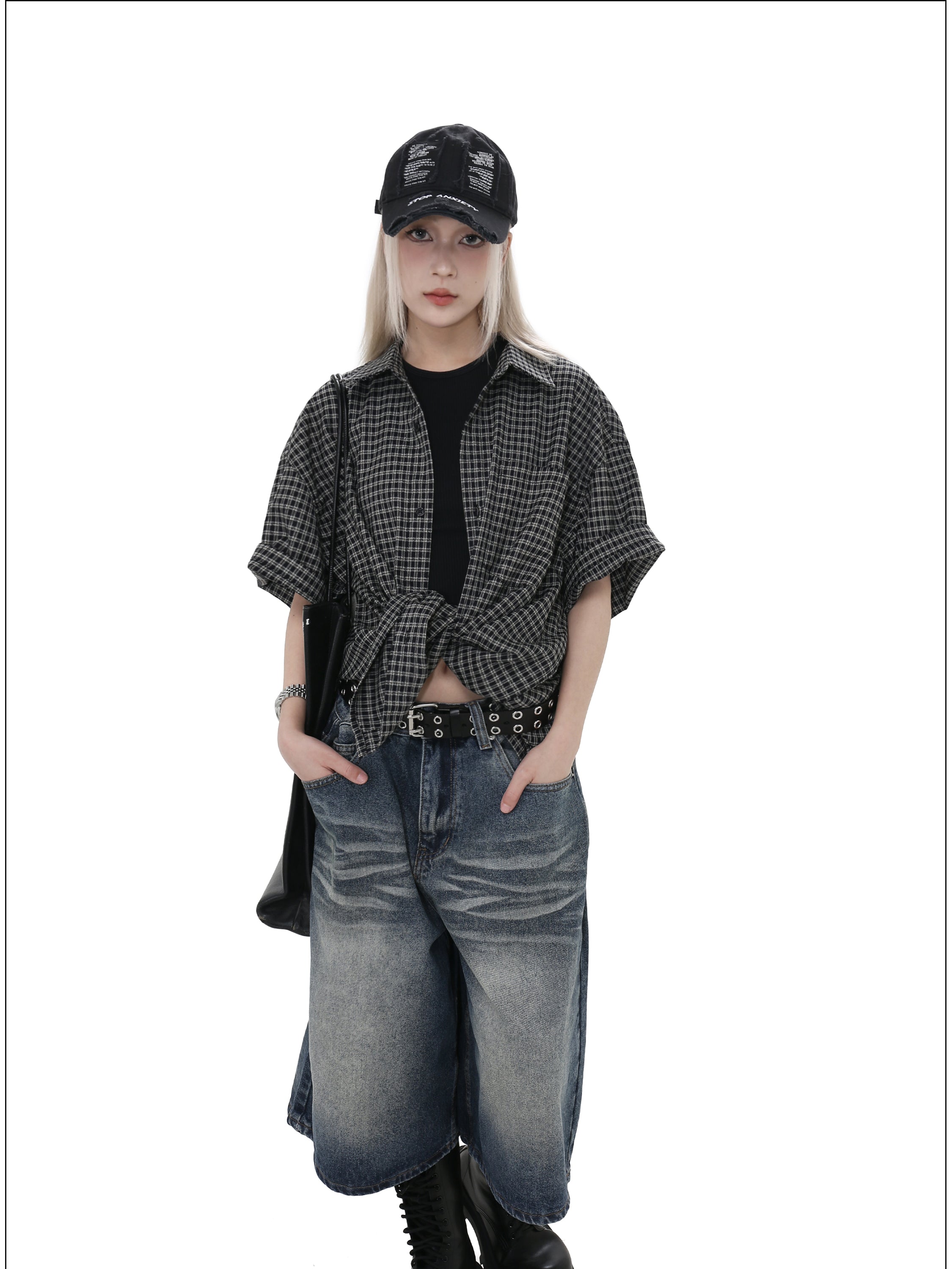 QS448B check shirts