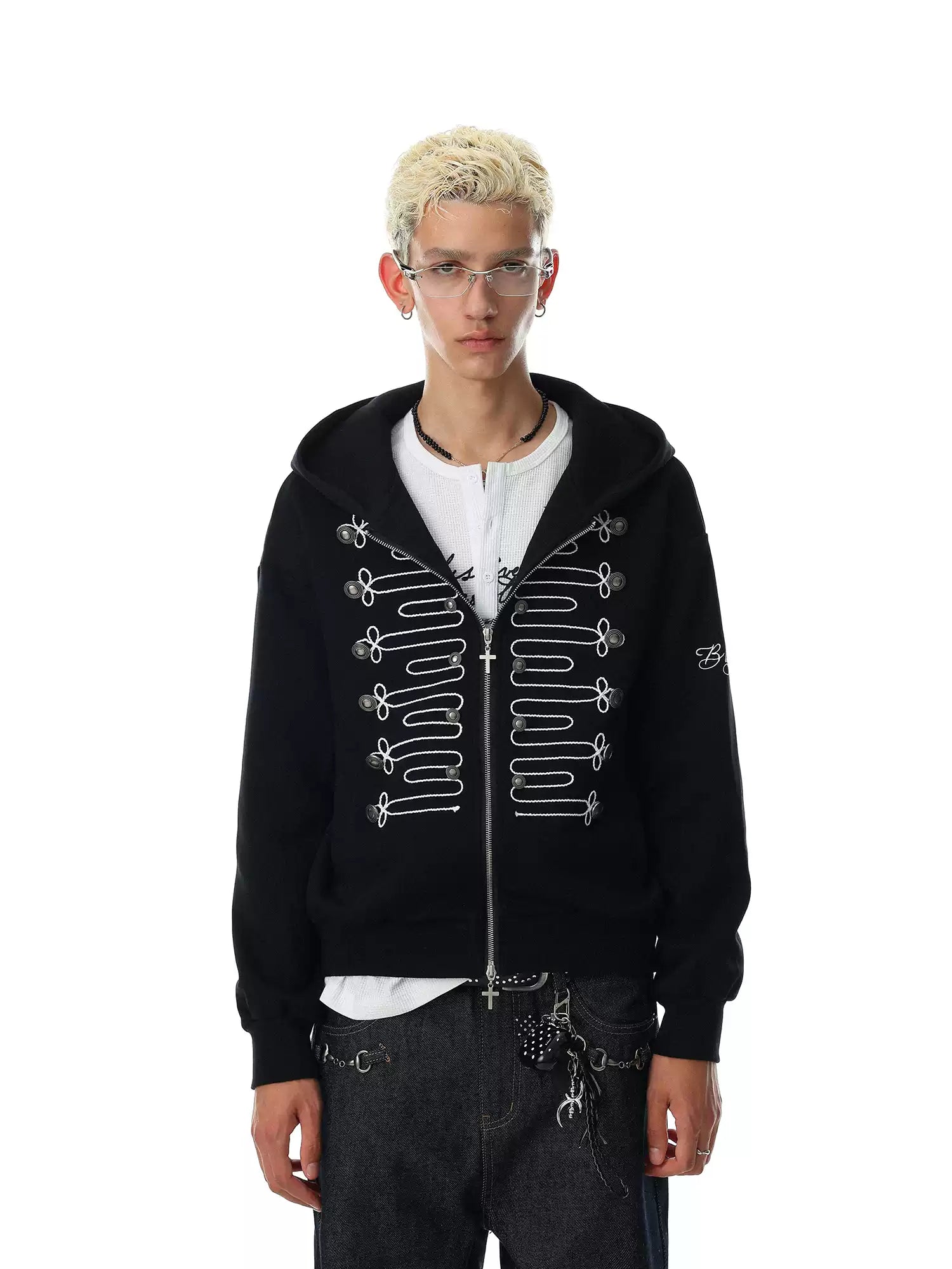QS891B zip hoodie