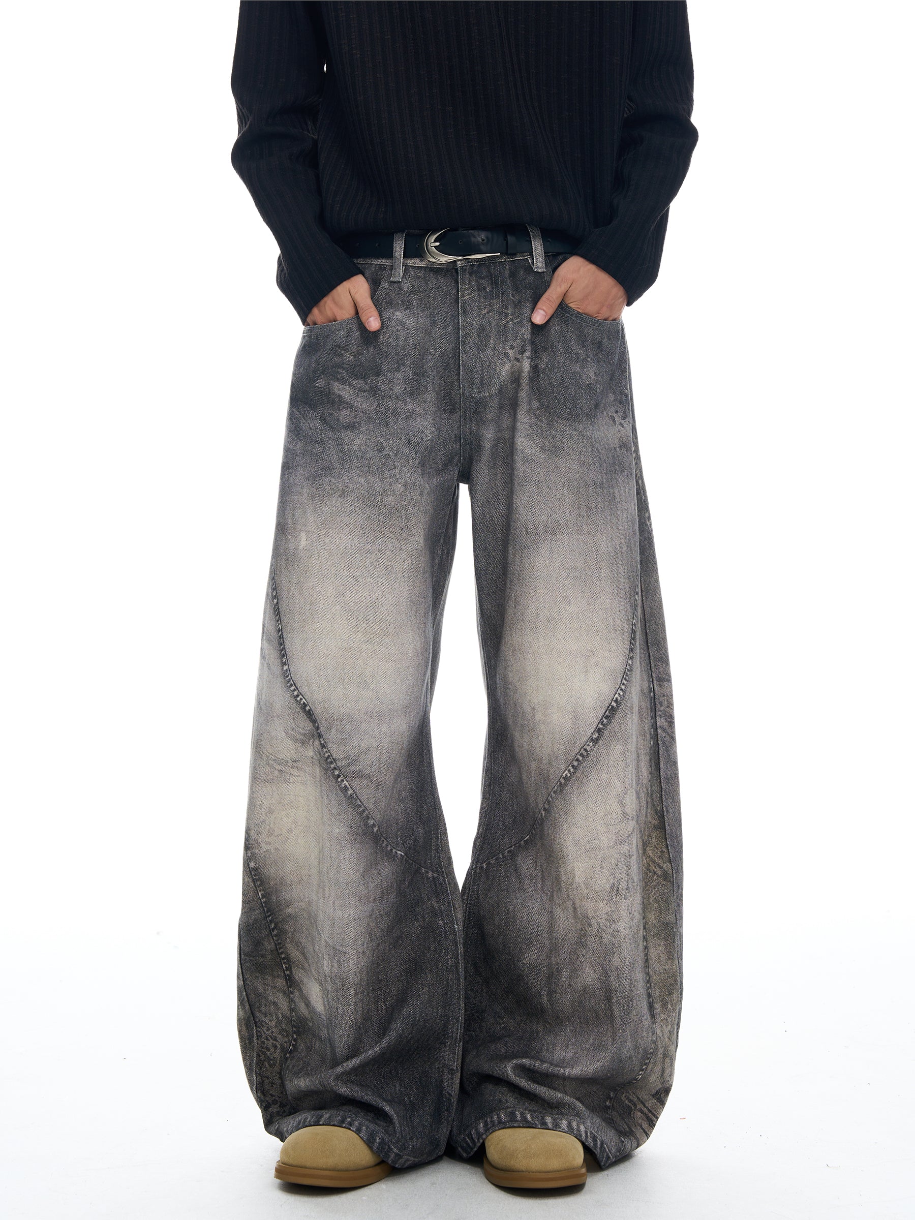 QS652B print denim