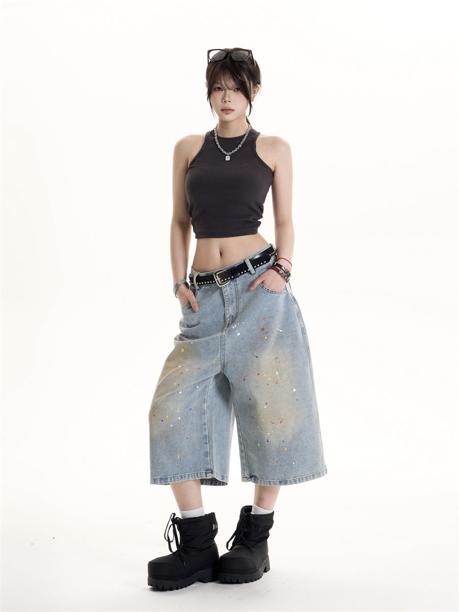 QS554B denim shorts