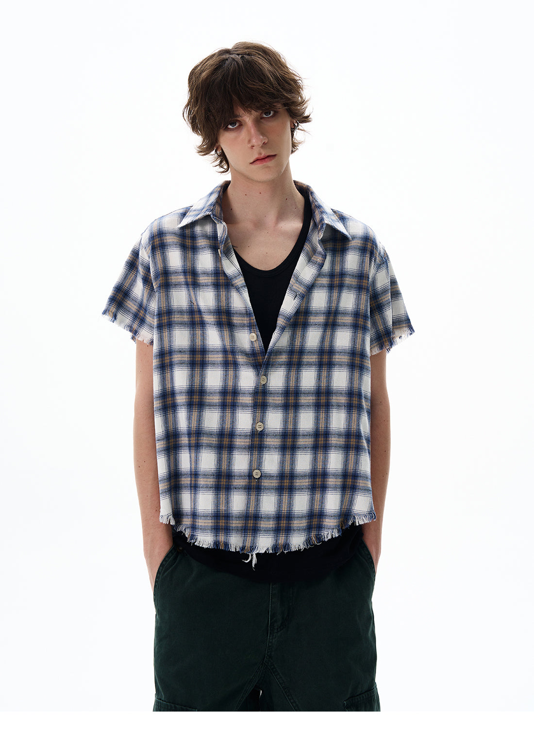 QS410B check shirts