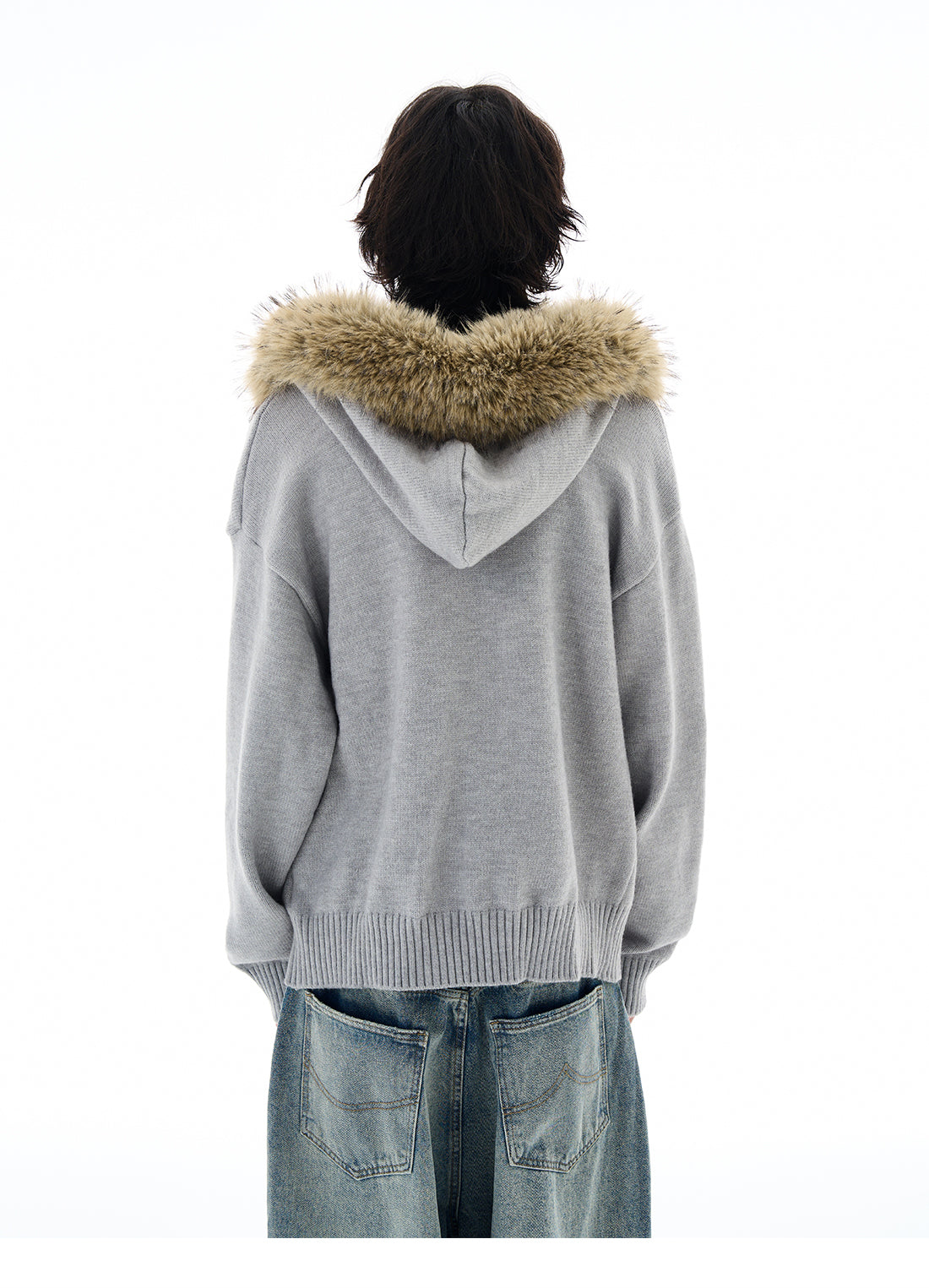 QS617B fur hoodie