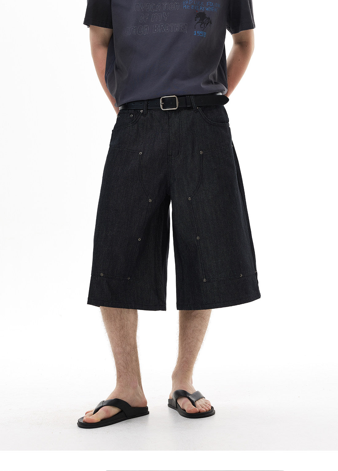 QS823B denim shorts