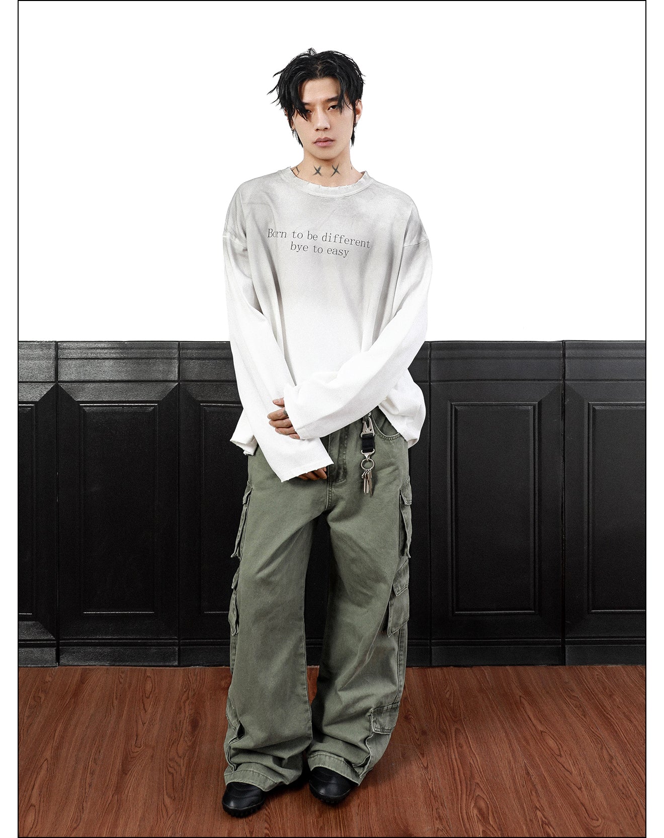 QS305B dirty L/S tee