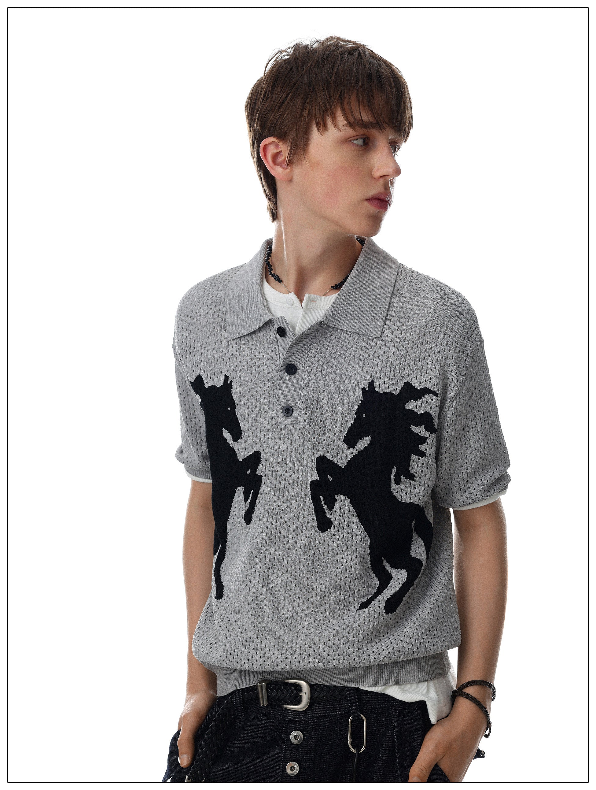 QS780B knit polo