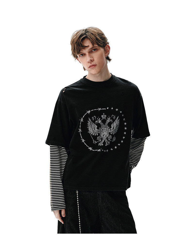 QS757B layered L/S tee