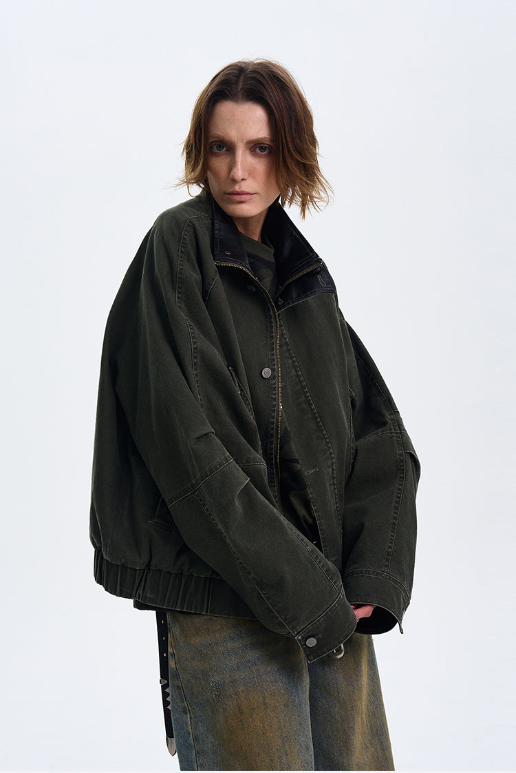 QS374B stand collar jacket