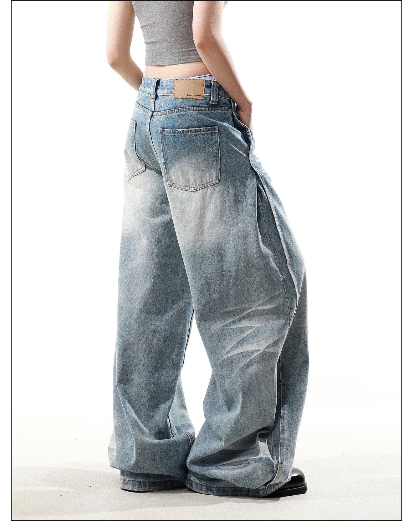 QS405B wash denim