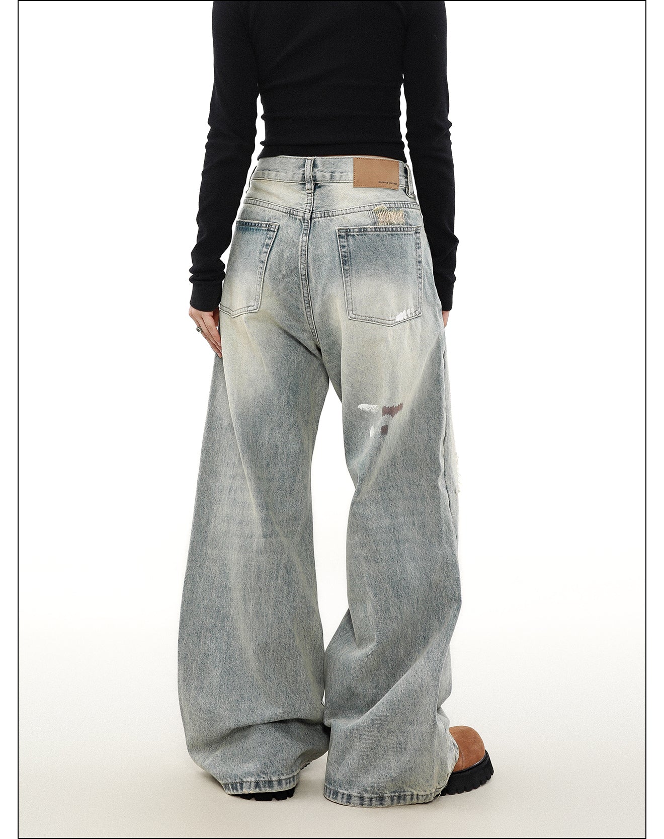 QS289B damage denim