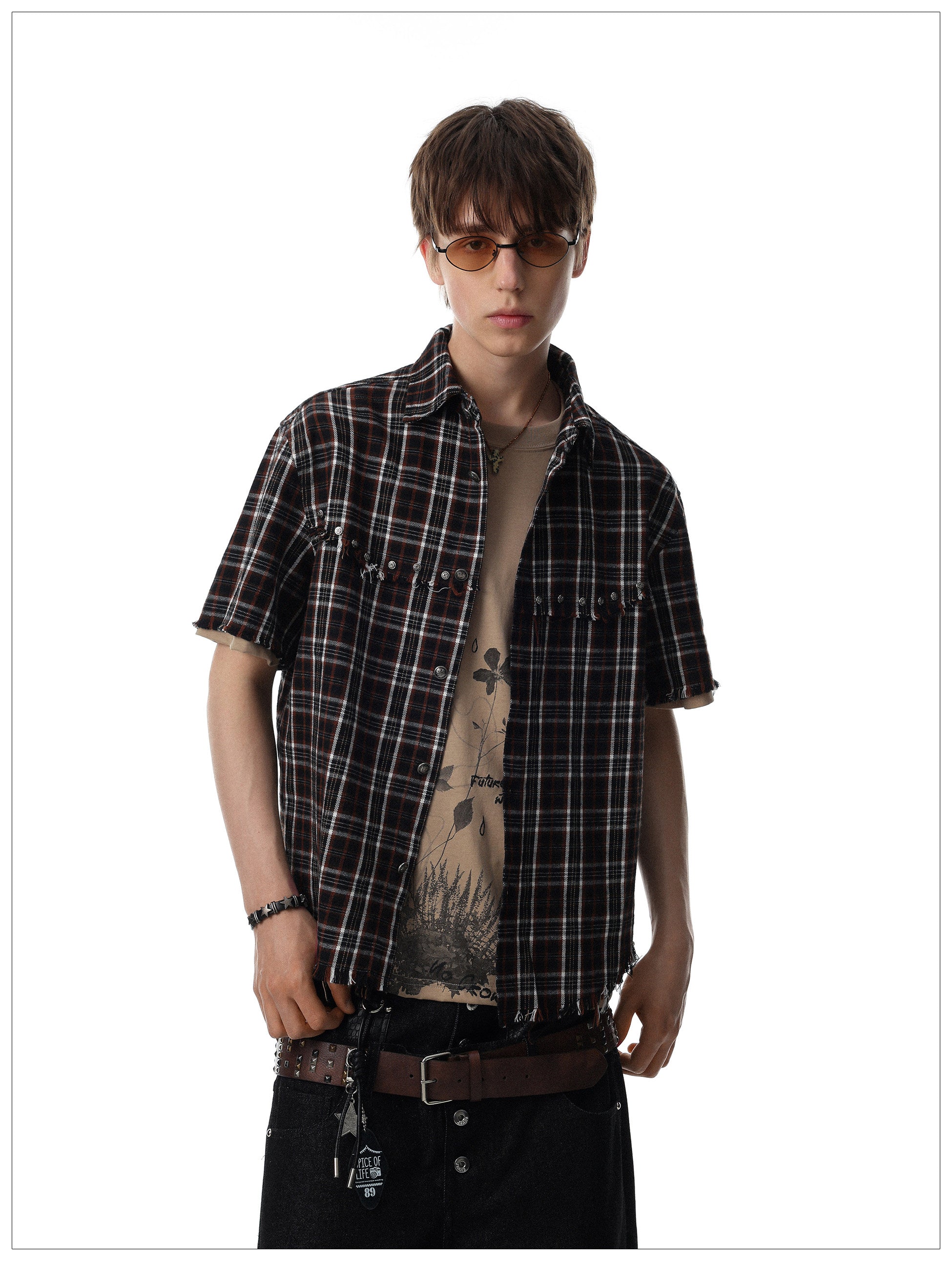 QS779B check shirts