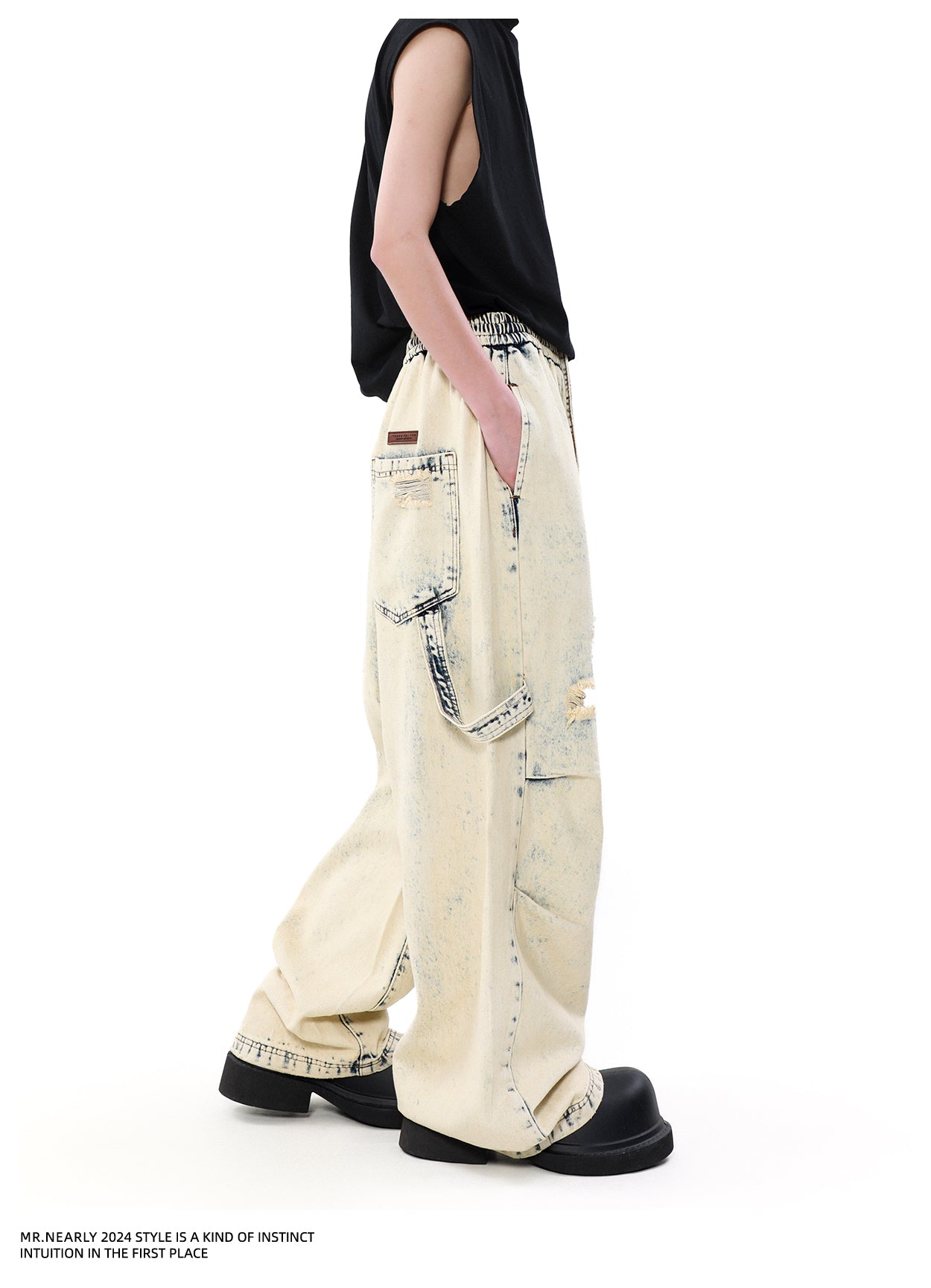 QS738A wash denim