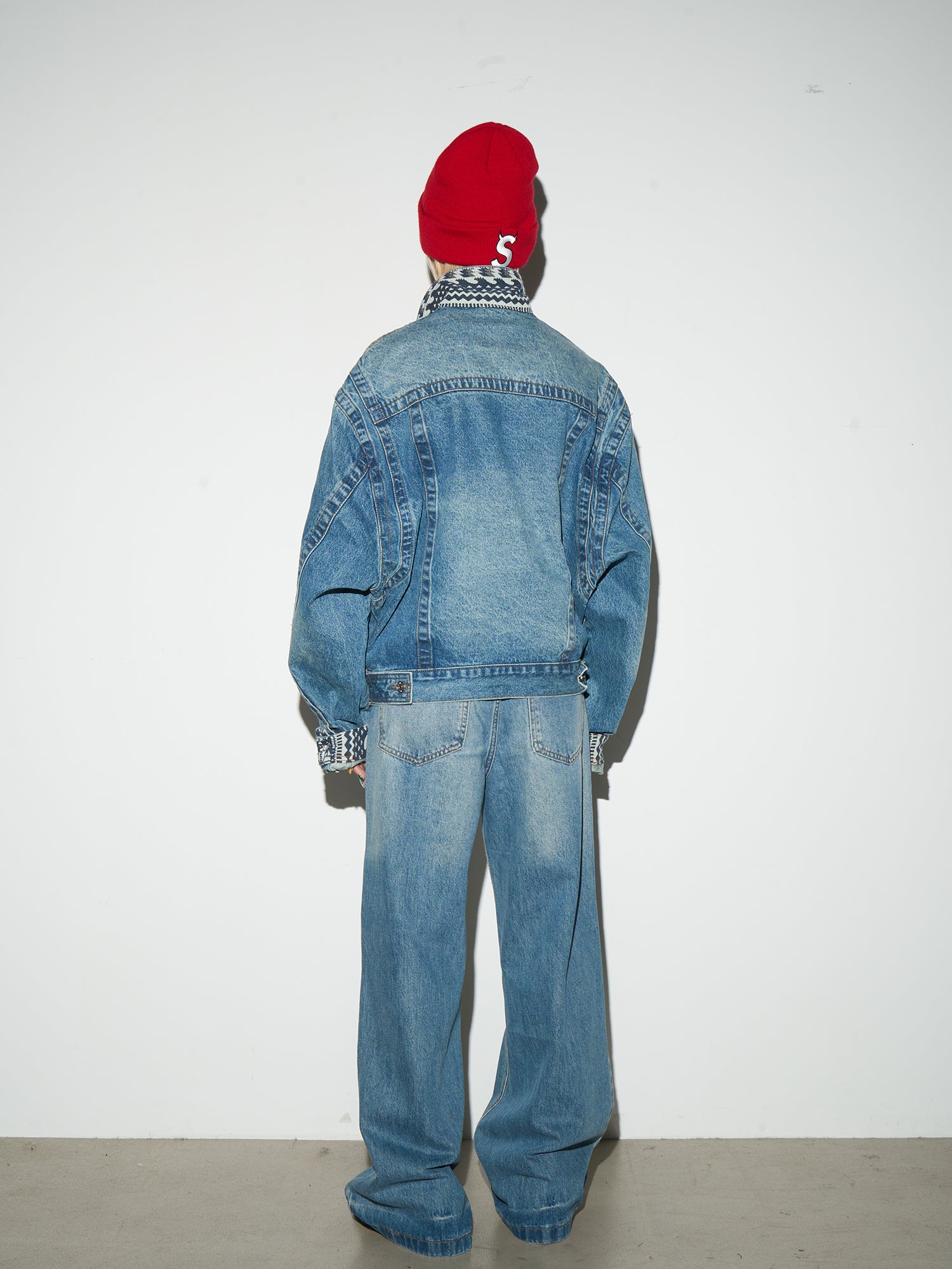 QS282B wash denim
