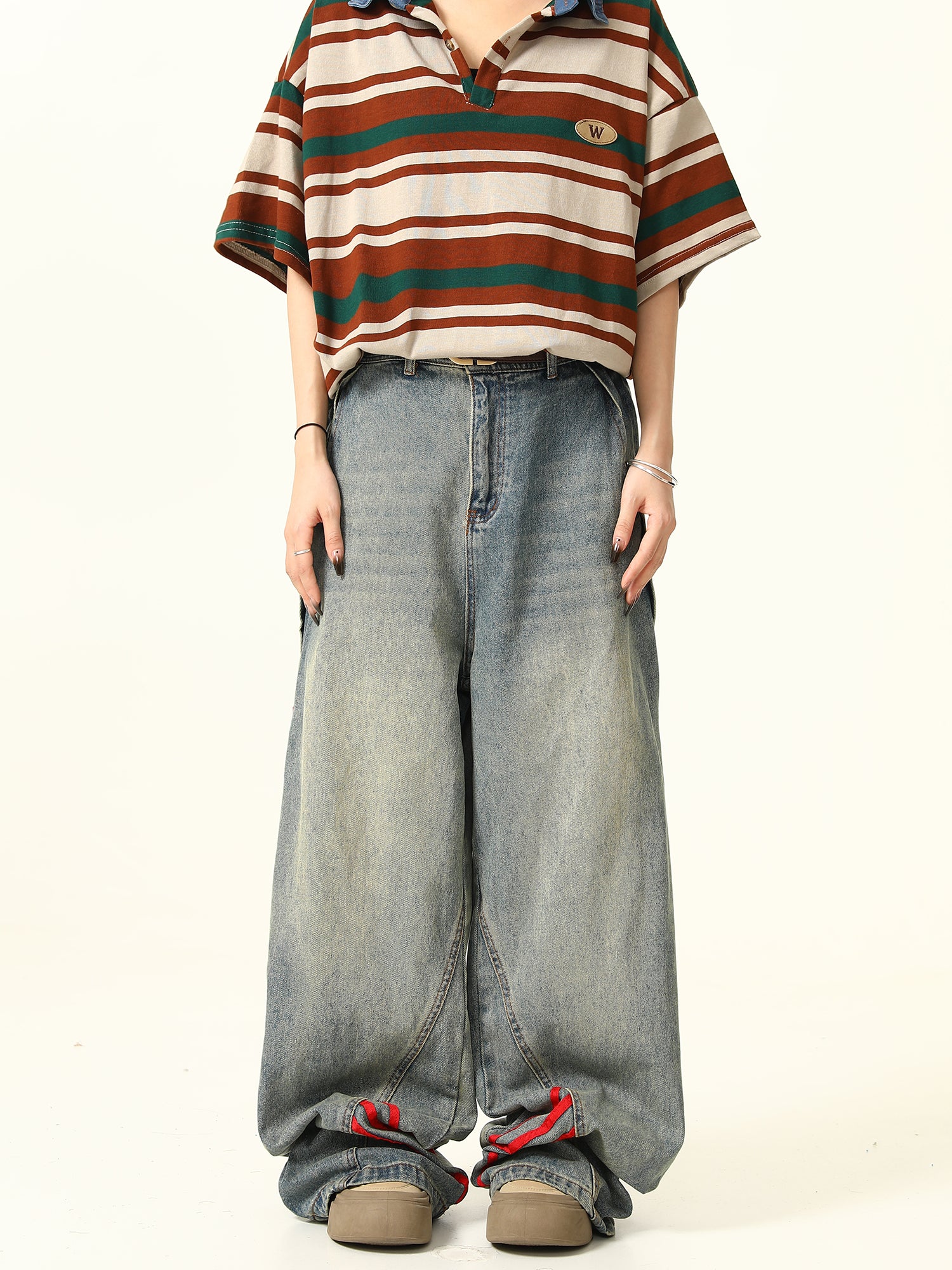 QS690A line wide denim