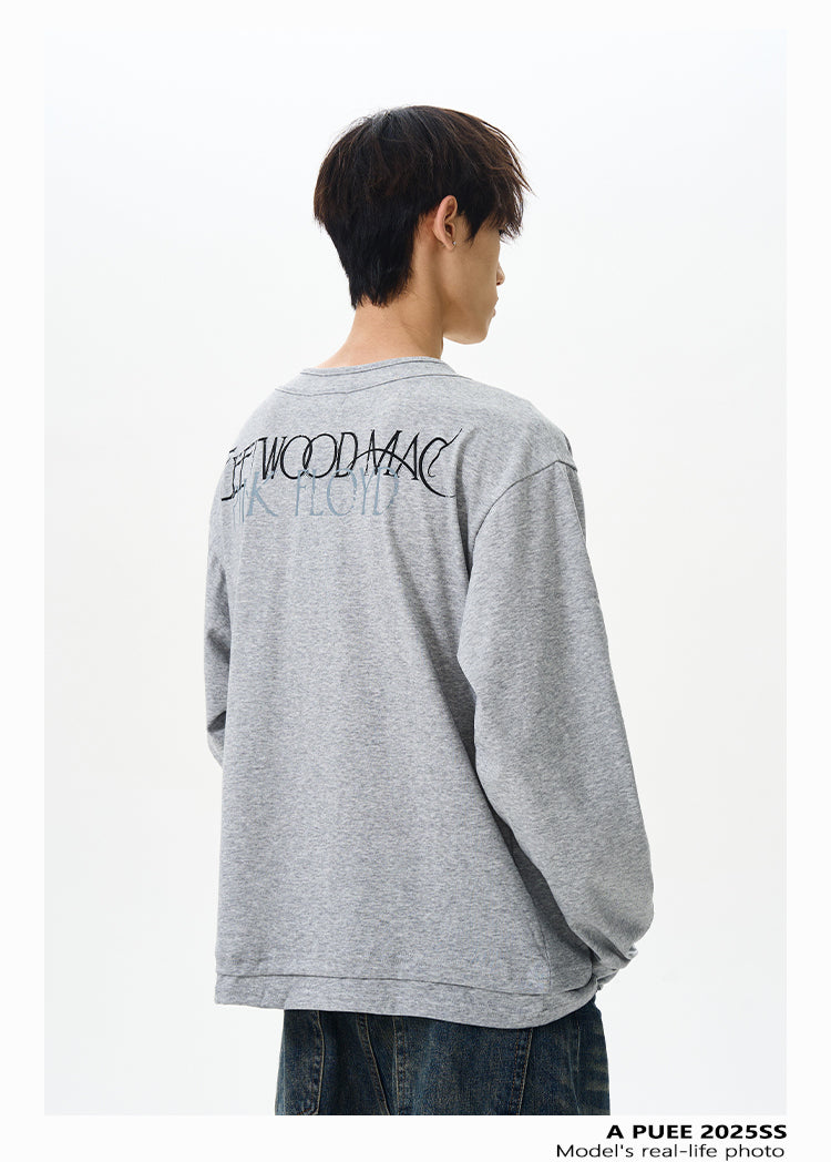 QS356B print L/S tee