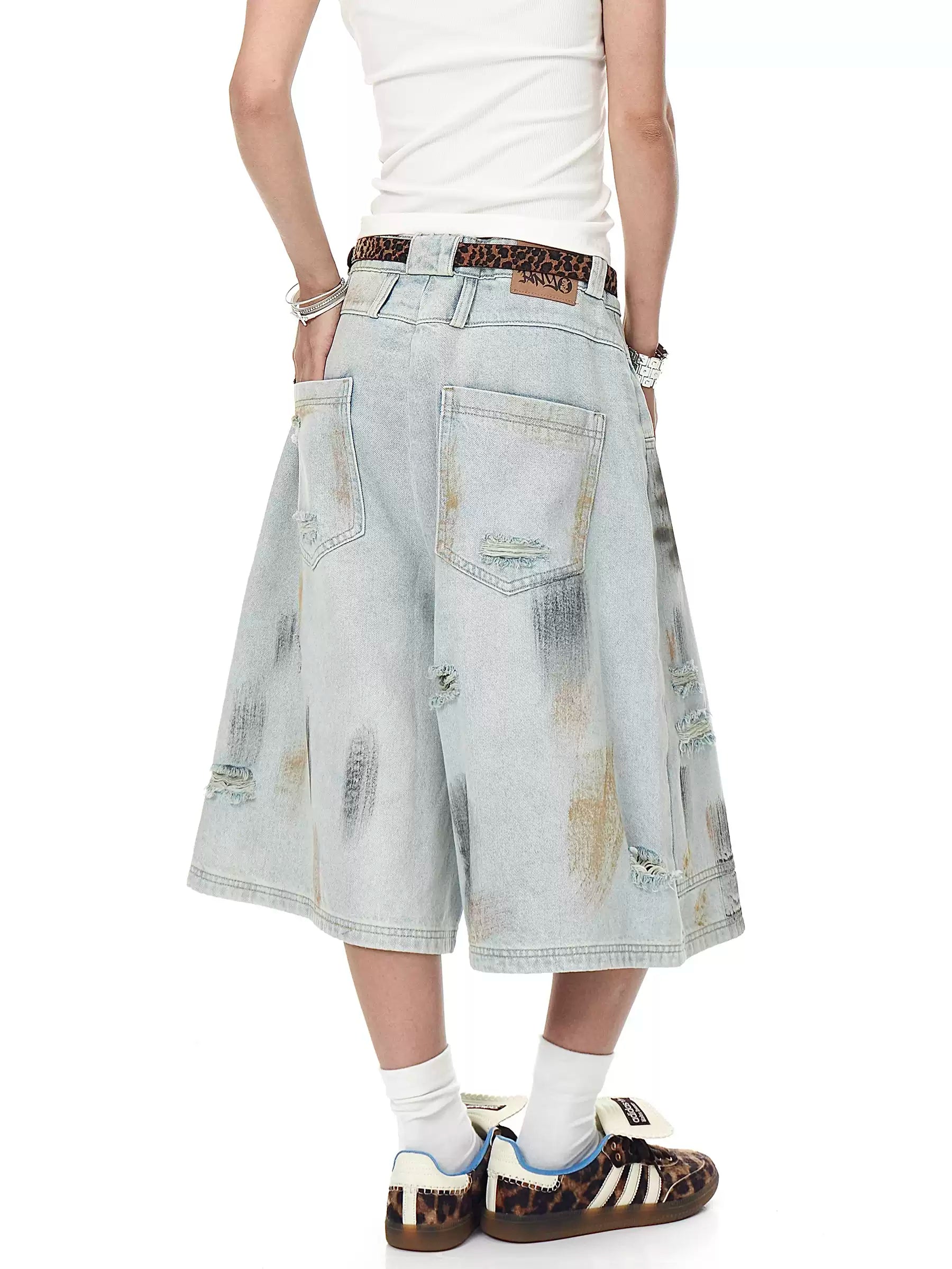 QS553B denim shorts
