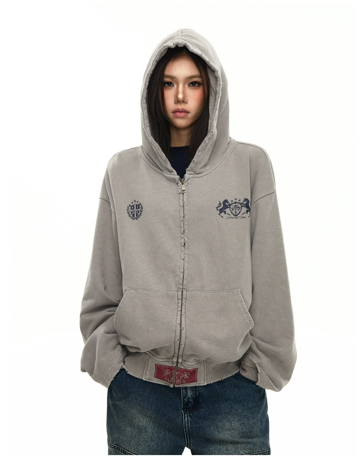 QS675B zip hoodie