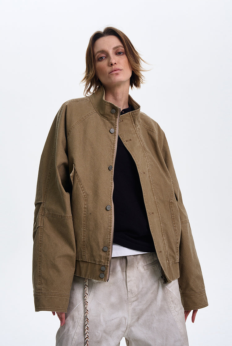 QS374B stand collar jacket