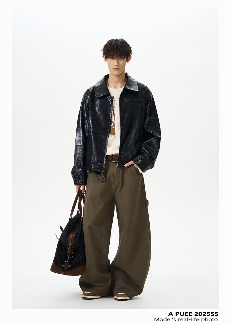 QS362B leather jacket