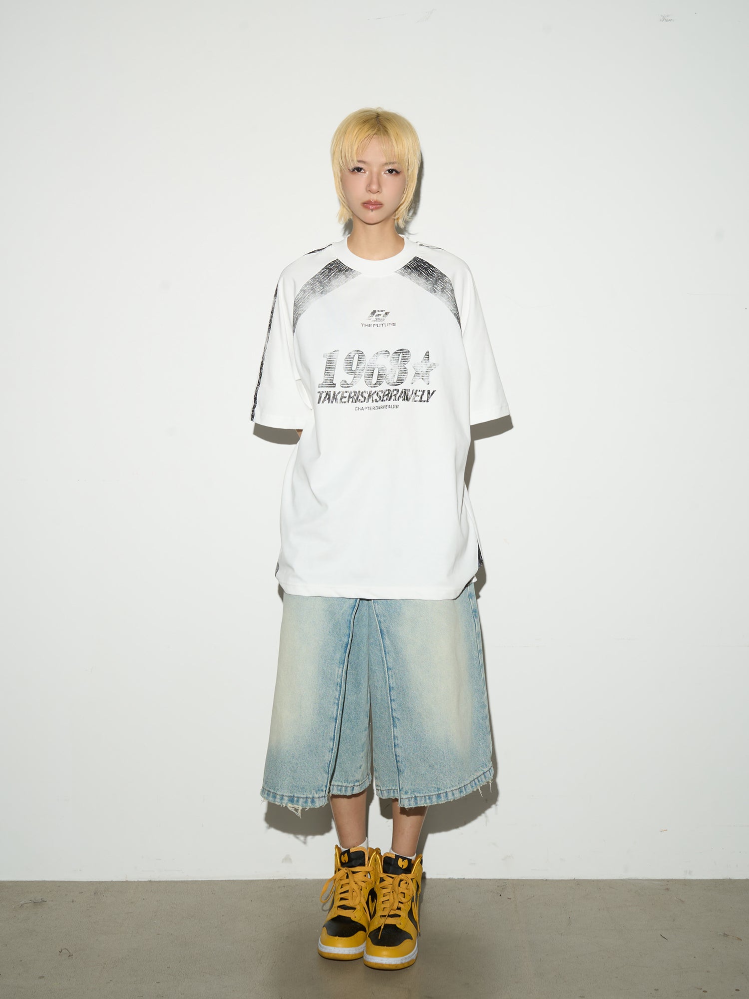 QS575B denim shorts