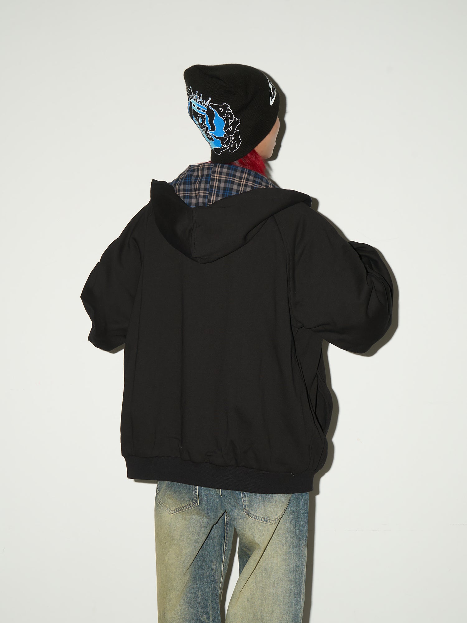QS648B reversible hoodie