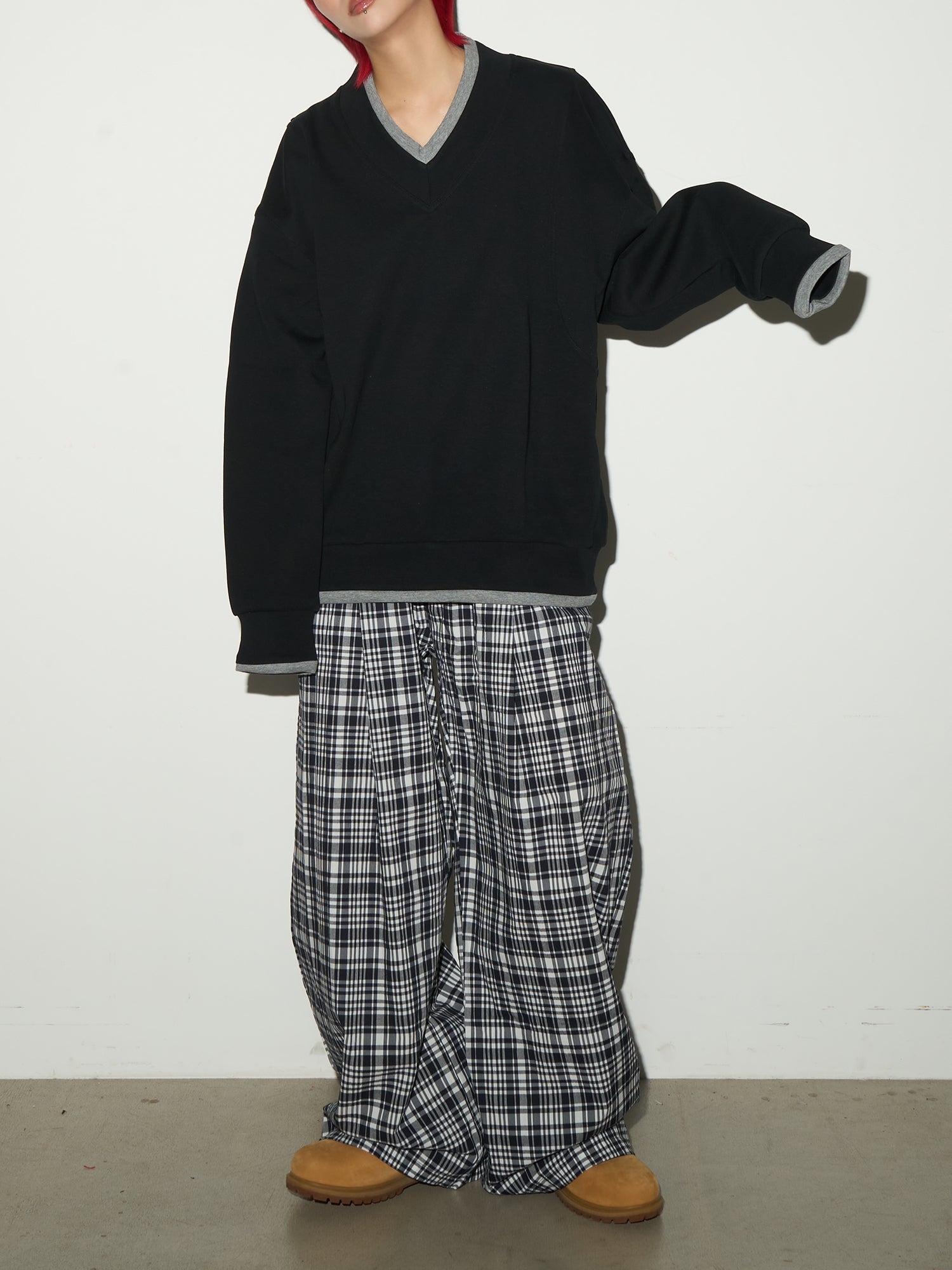 QS626B check pants