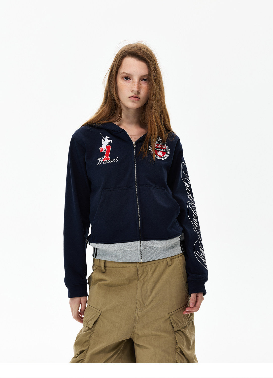 QS895B zip hoodie
