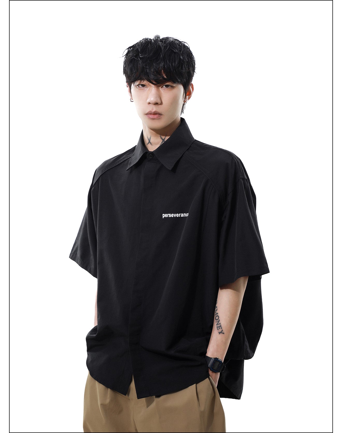 QS424B simple shirts