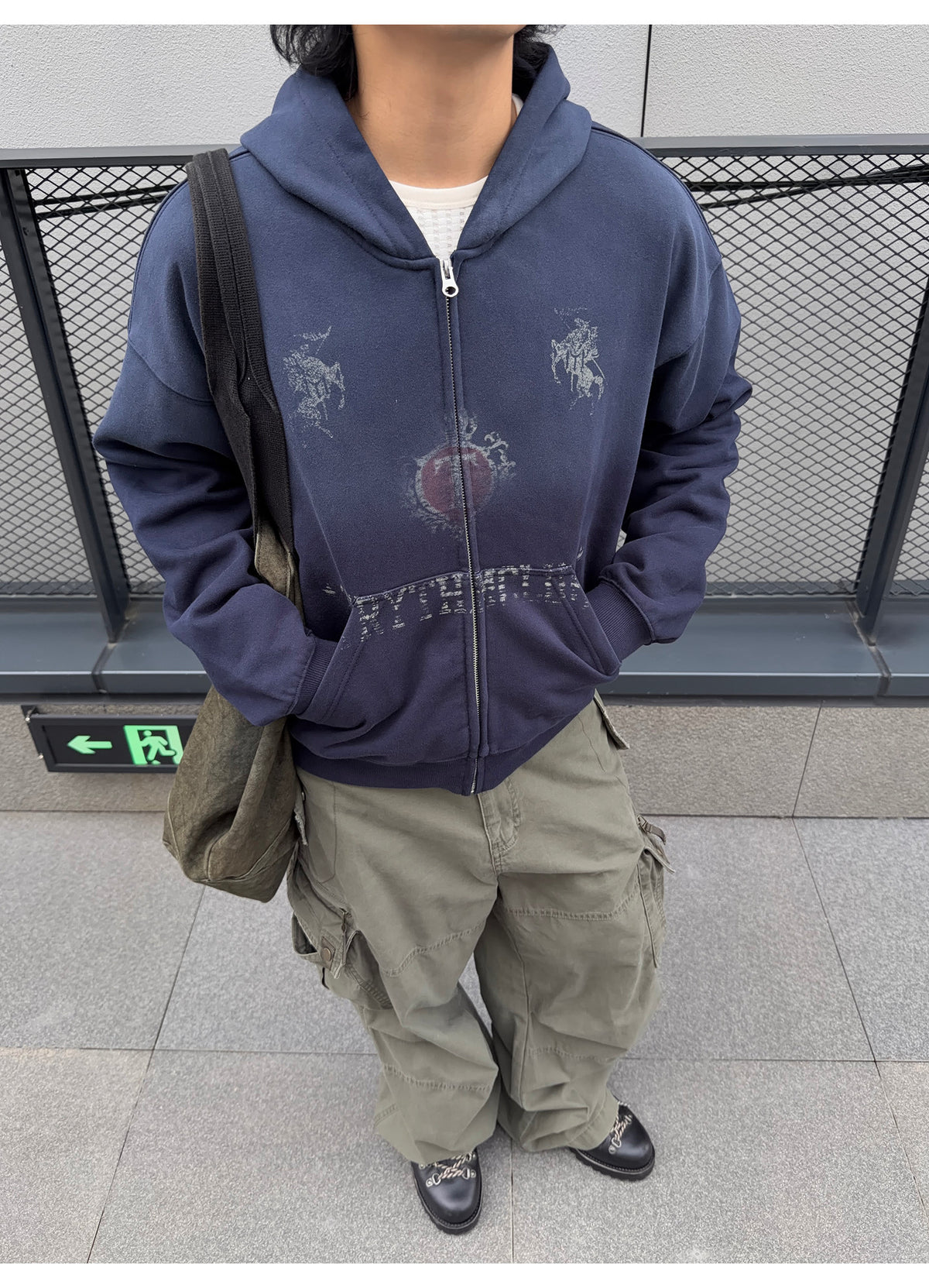 QS925B zip hoodie