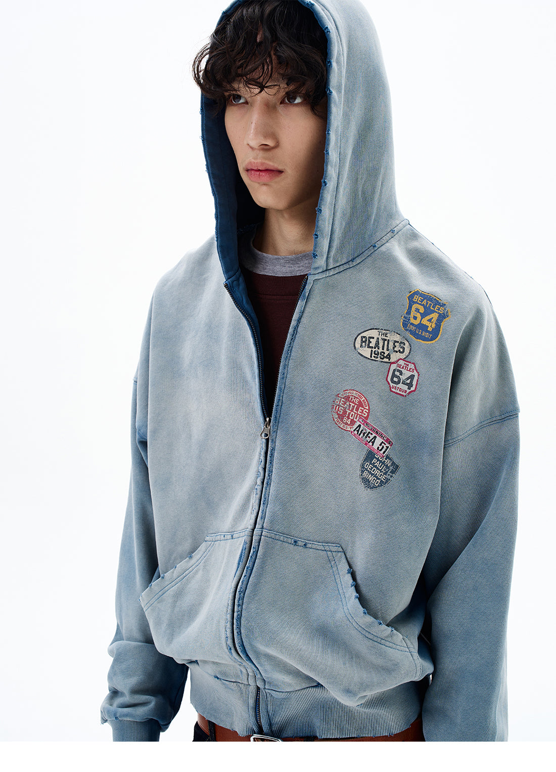 QS637B zip hoodie