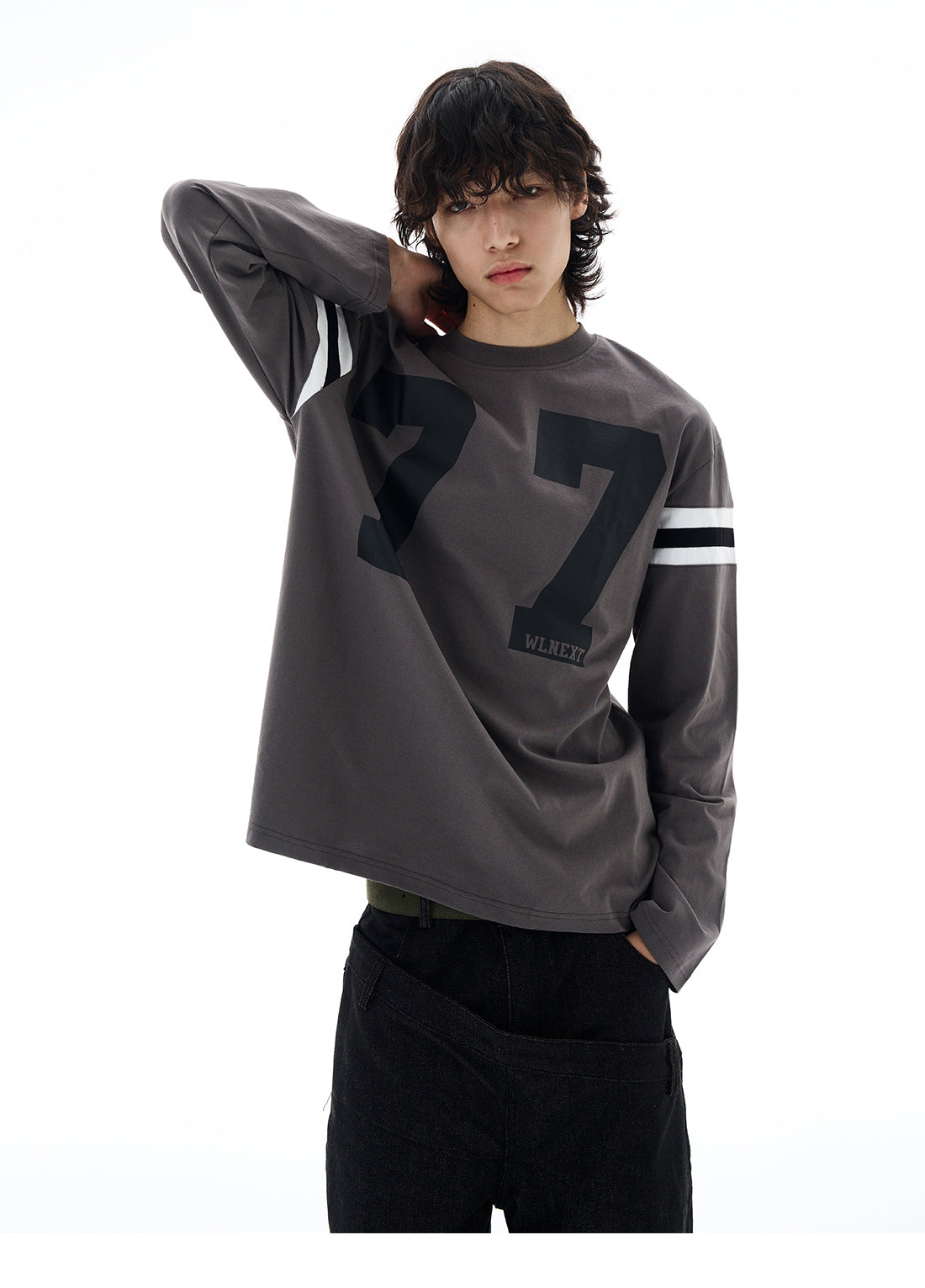QS610B print L/S tee