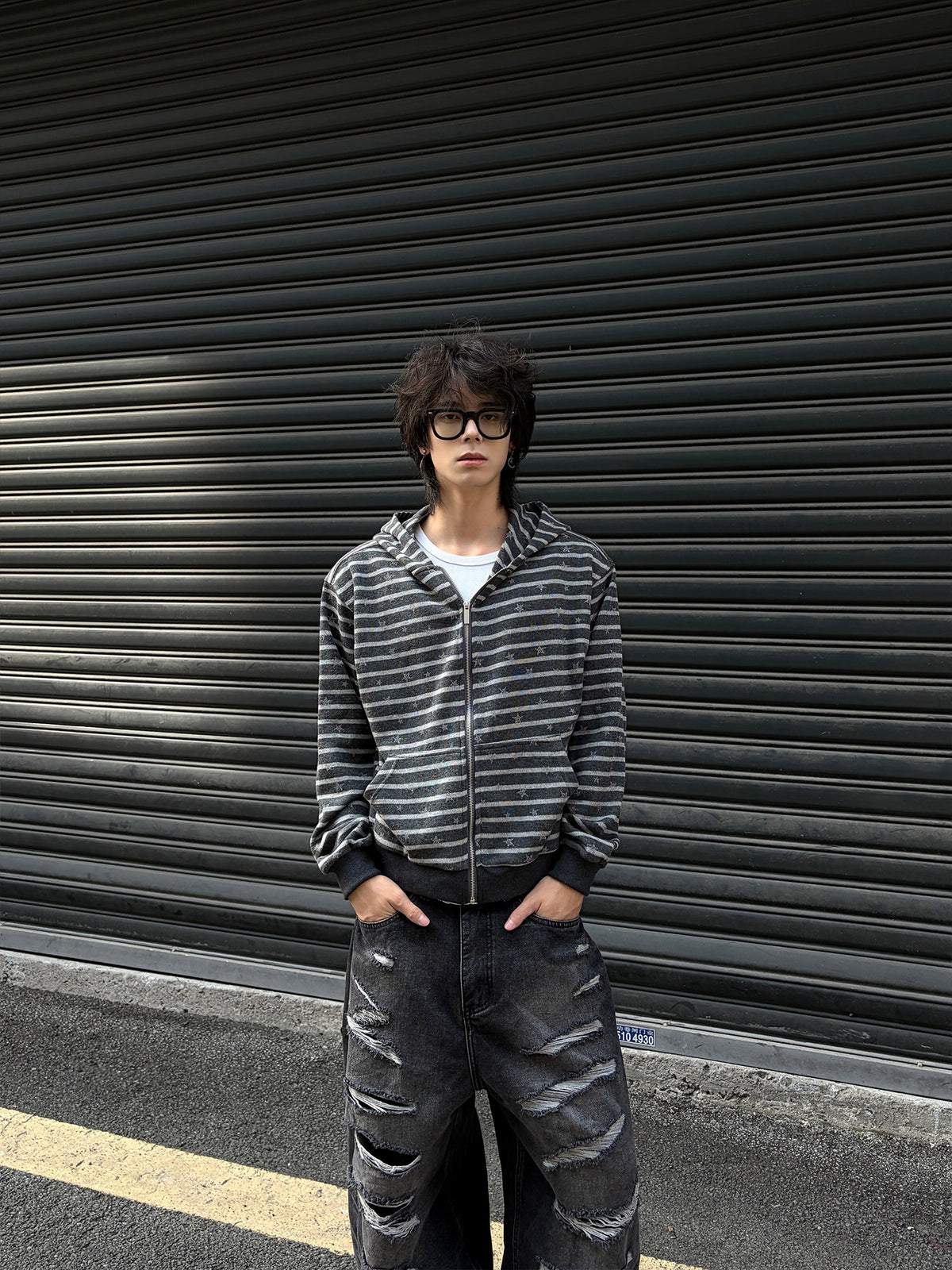 QS932B zip hoodie