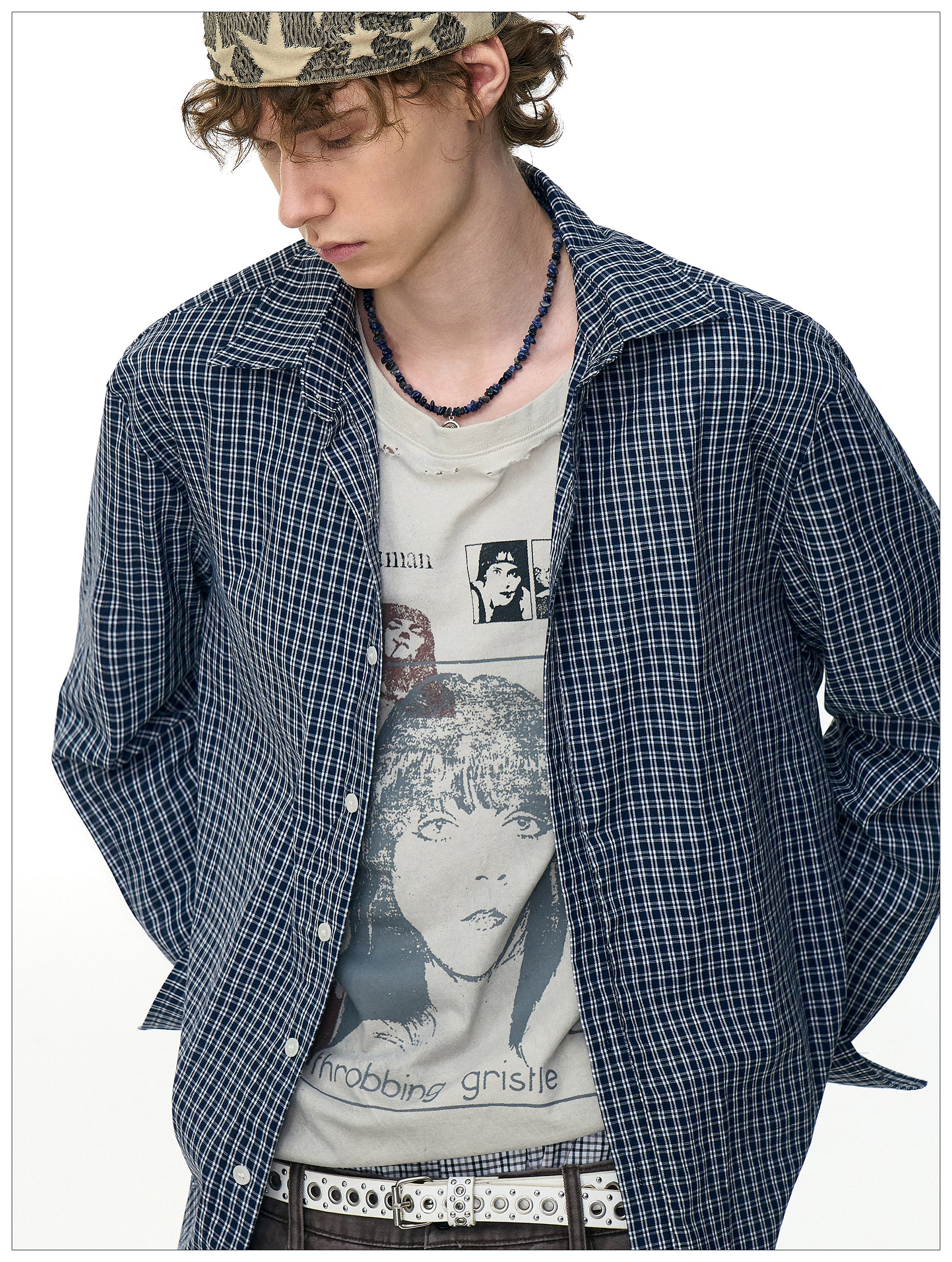 QS594B check shirts