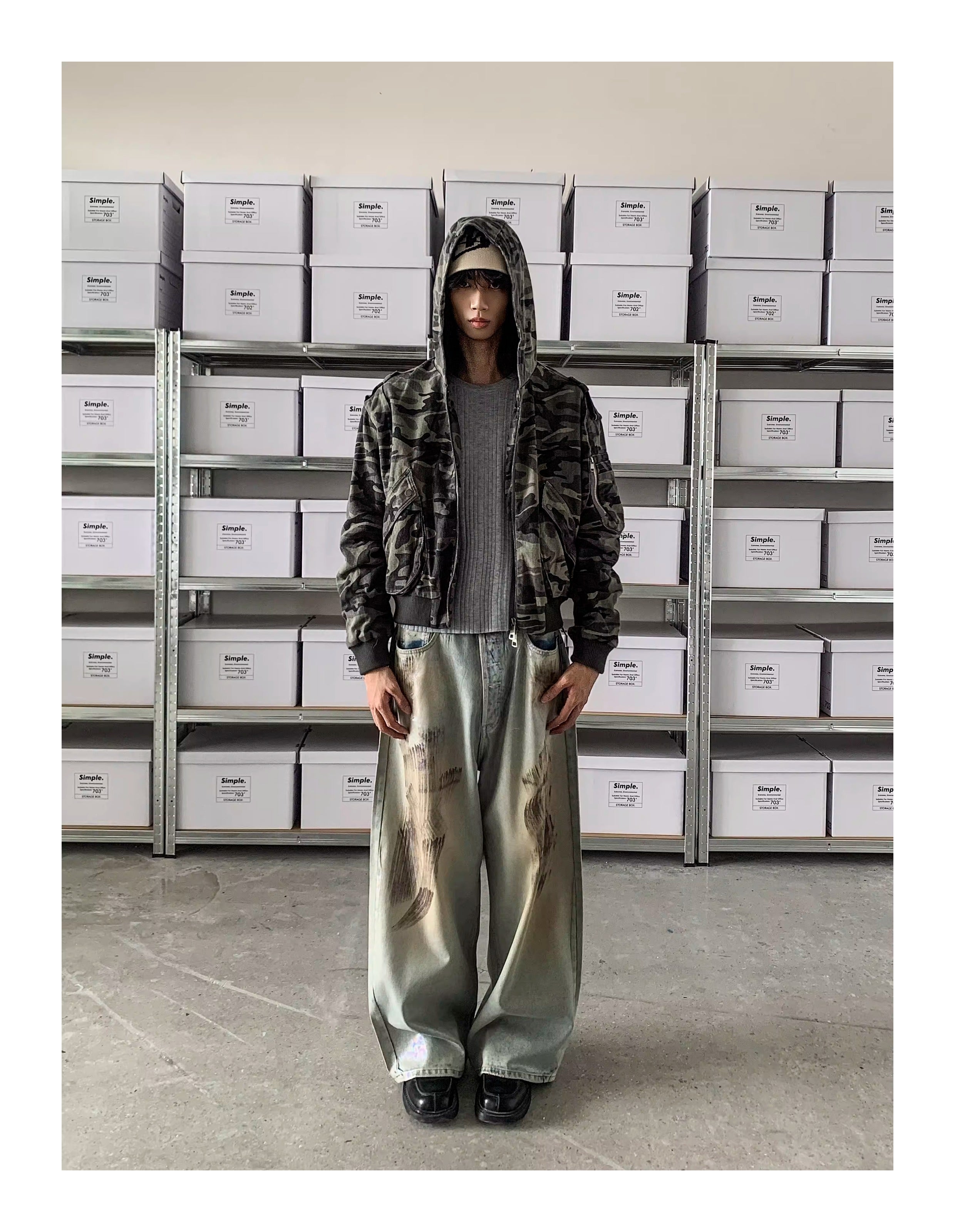 QS614B camouflage hoodie