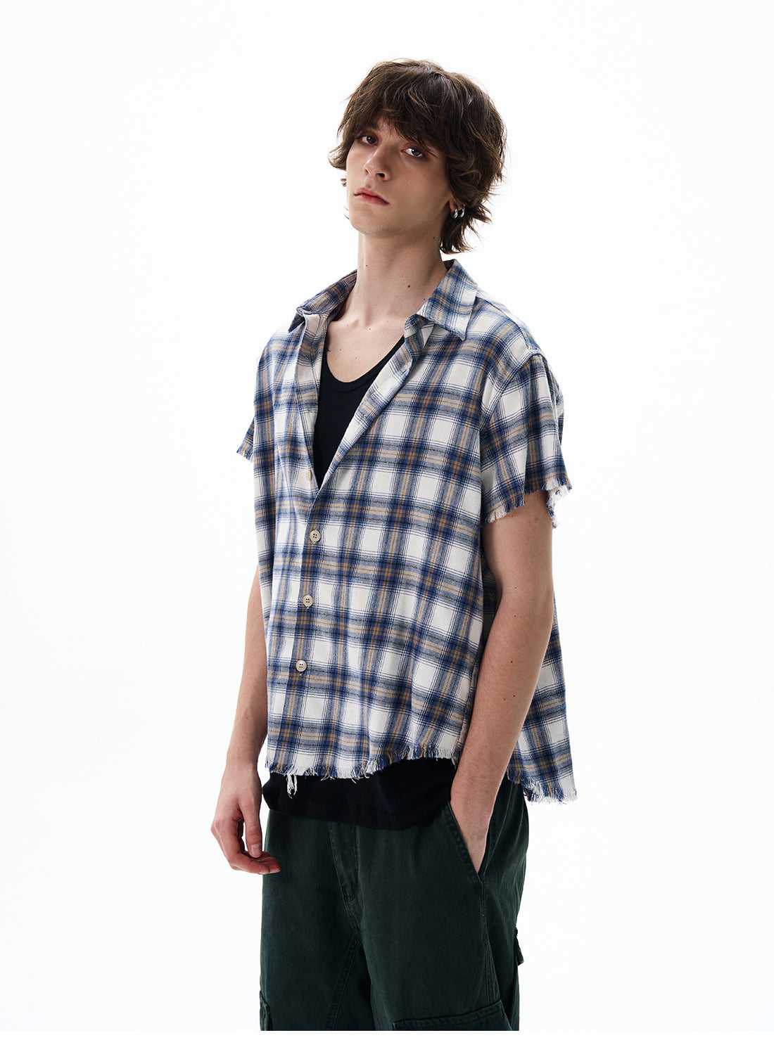 QS410B check shirts