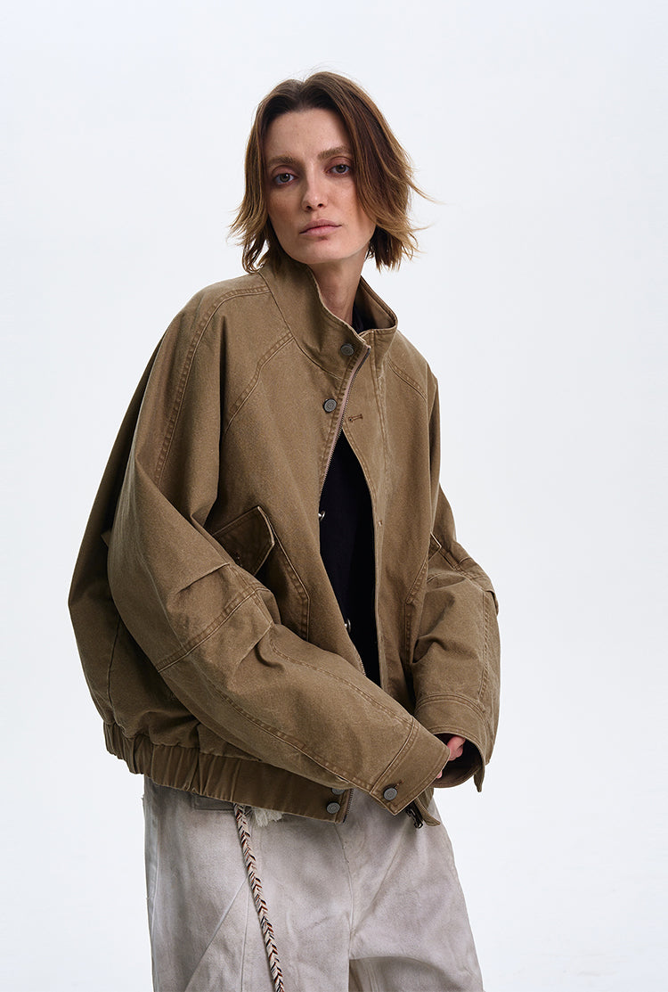 QS374B stand collar jacket