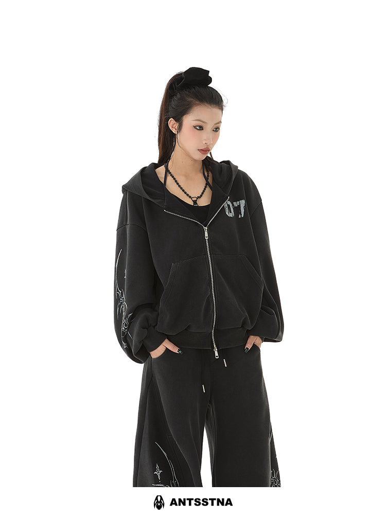 QS331B zip hoodie
