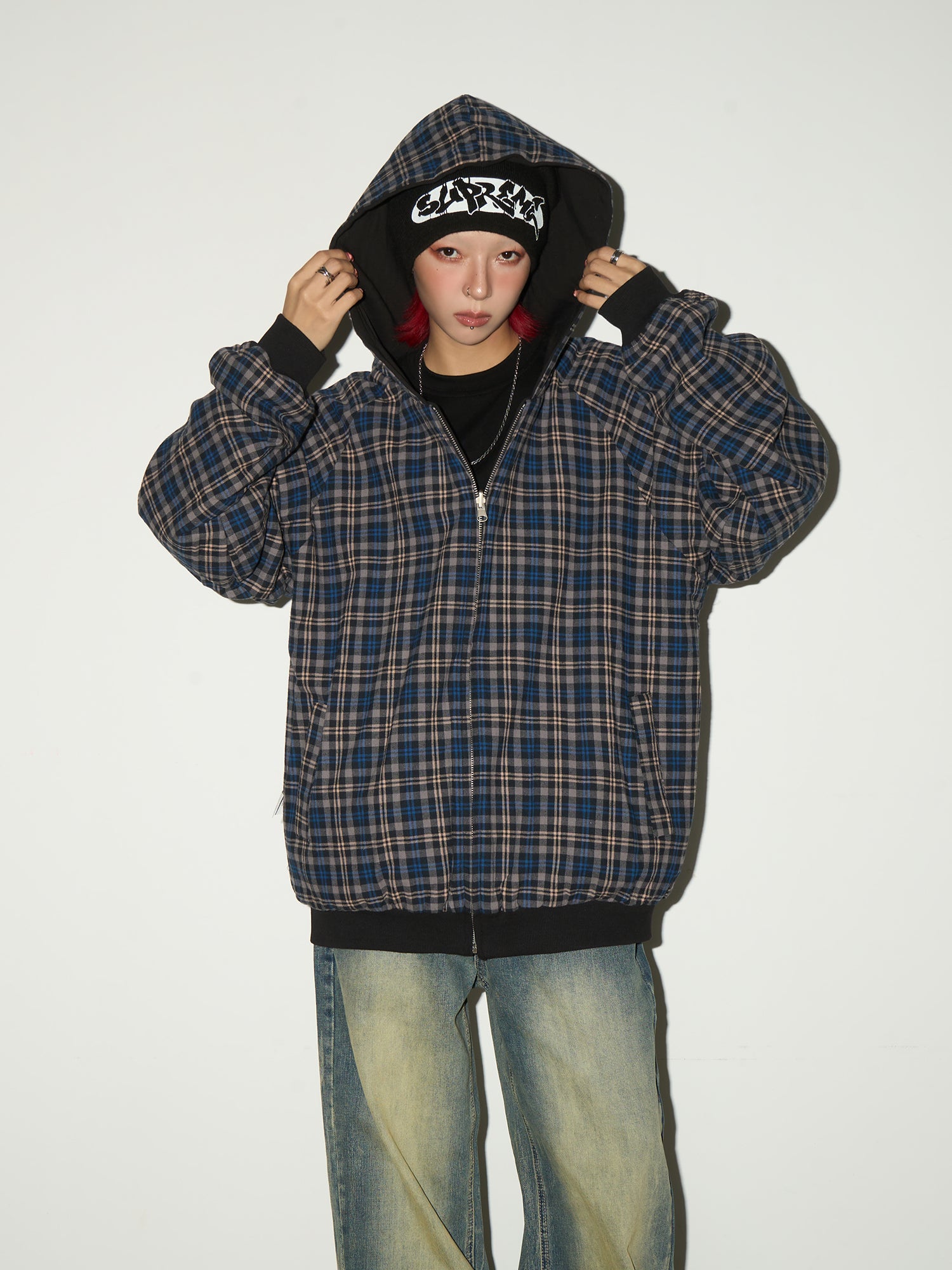 QS648B reversible hoodie